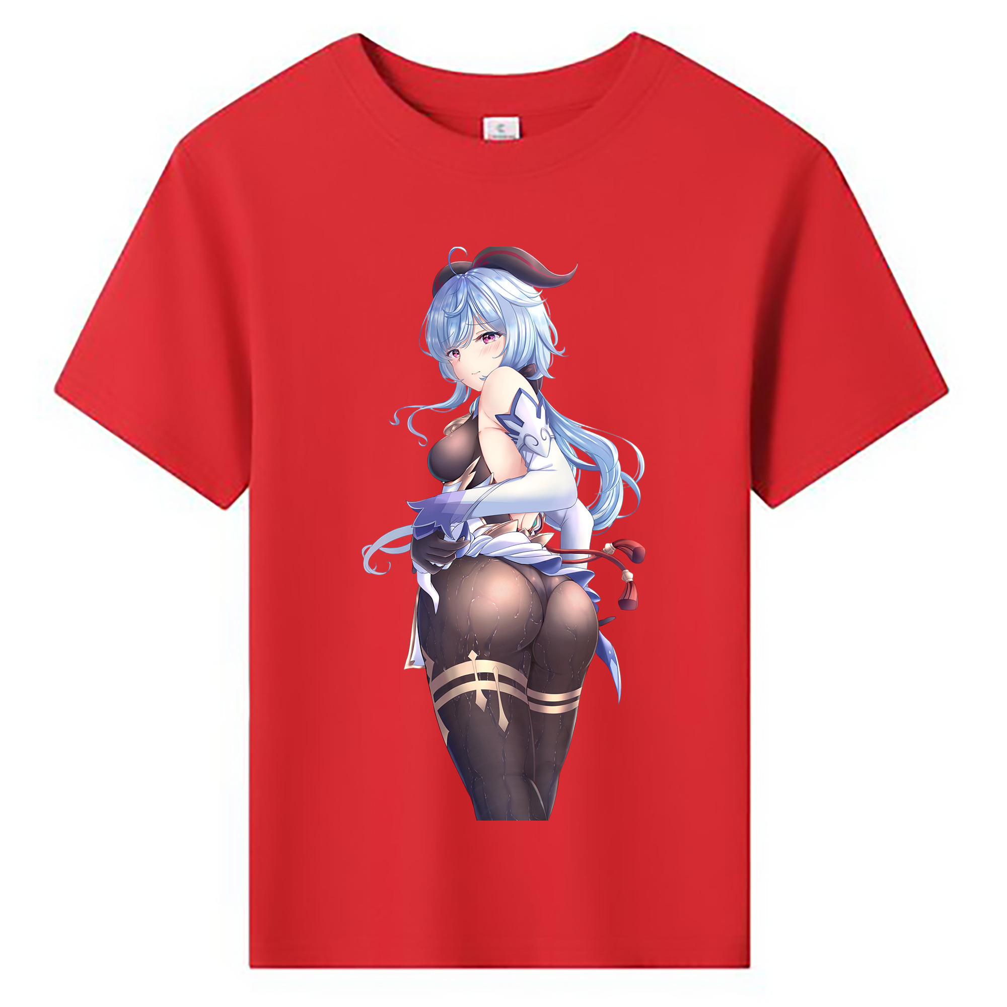 げんし神 甘雨 かんう genshin Ganyu 綿100％キッズTシャツ（フロントプリント）