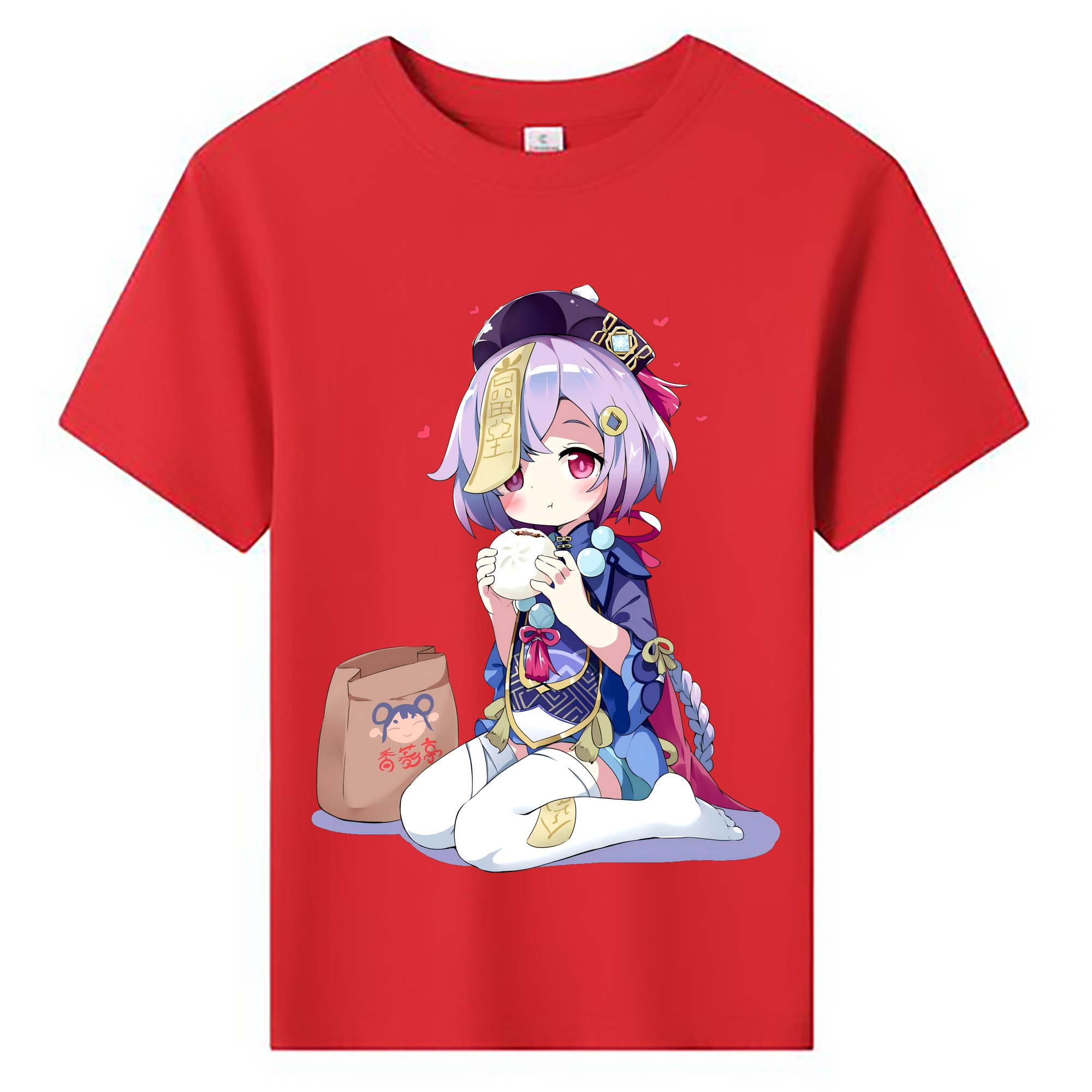 げんし神 七七 なな  genshin Nana 綿100％キッズTシャツ（フロントプリント）