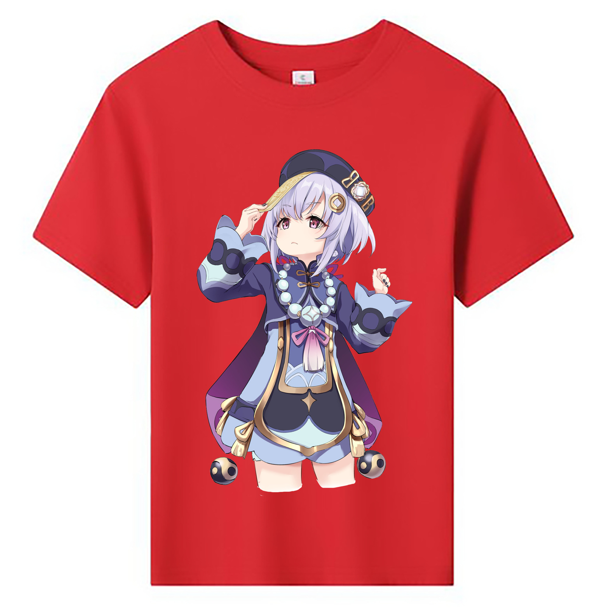 げんし神 七七 なな  genshin Nana 綿100％キッズTシャツ（フロントプリント）