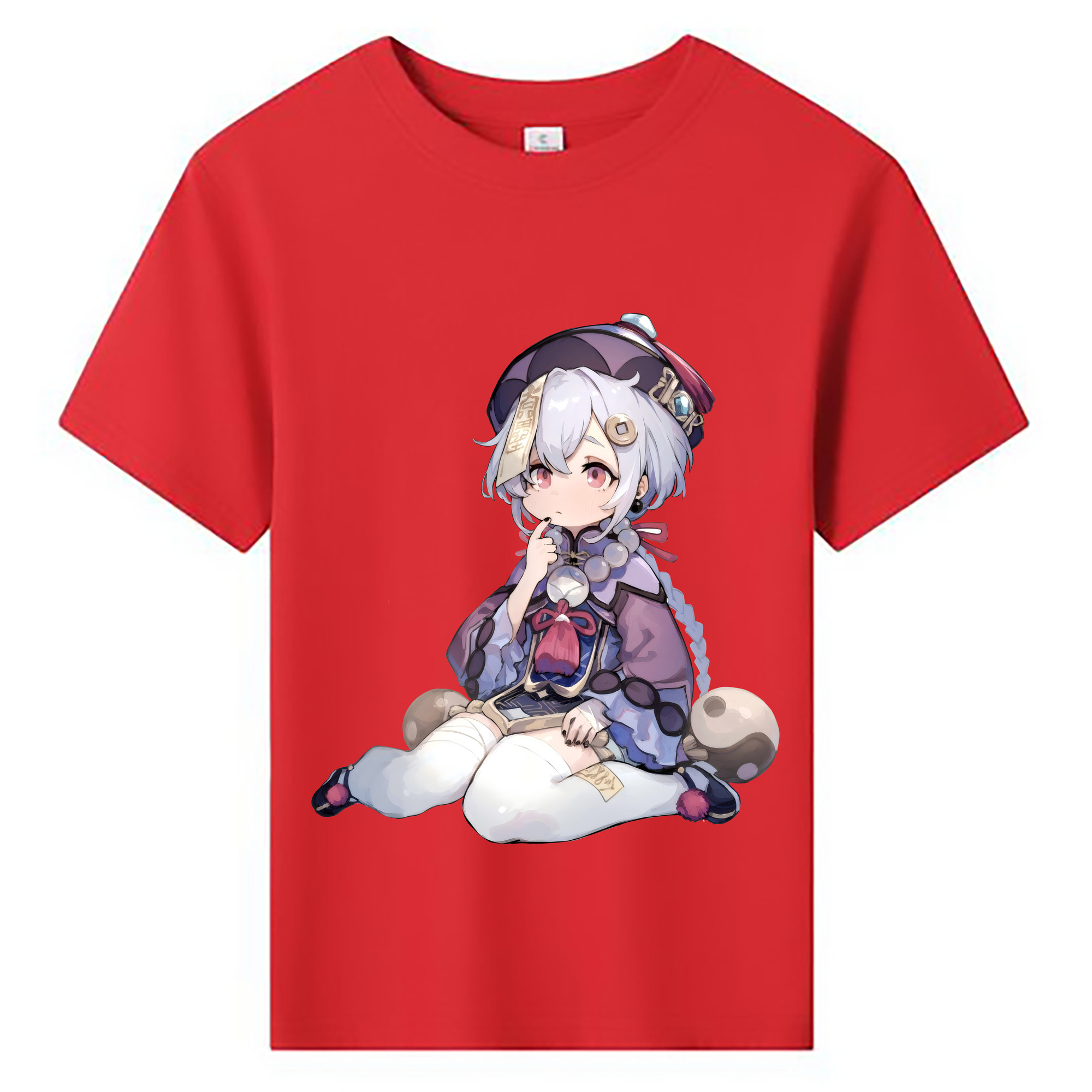 げんし神 七七 なな  genshin Nana 綿100％キッズTシャツ（フロントプリント）