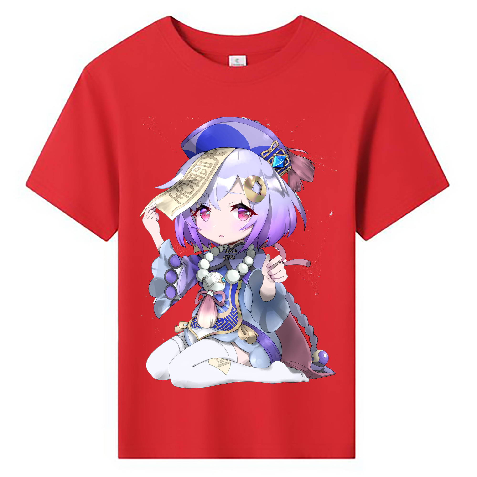 げんし神 七七 なな  genshin Nana 綿100％キッズTシャツ（フロントプリント）