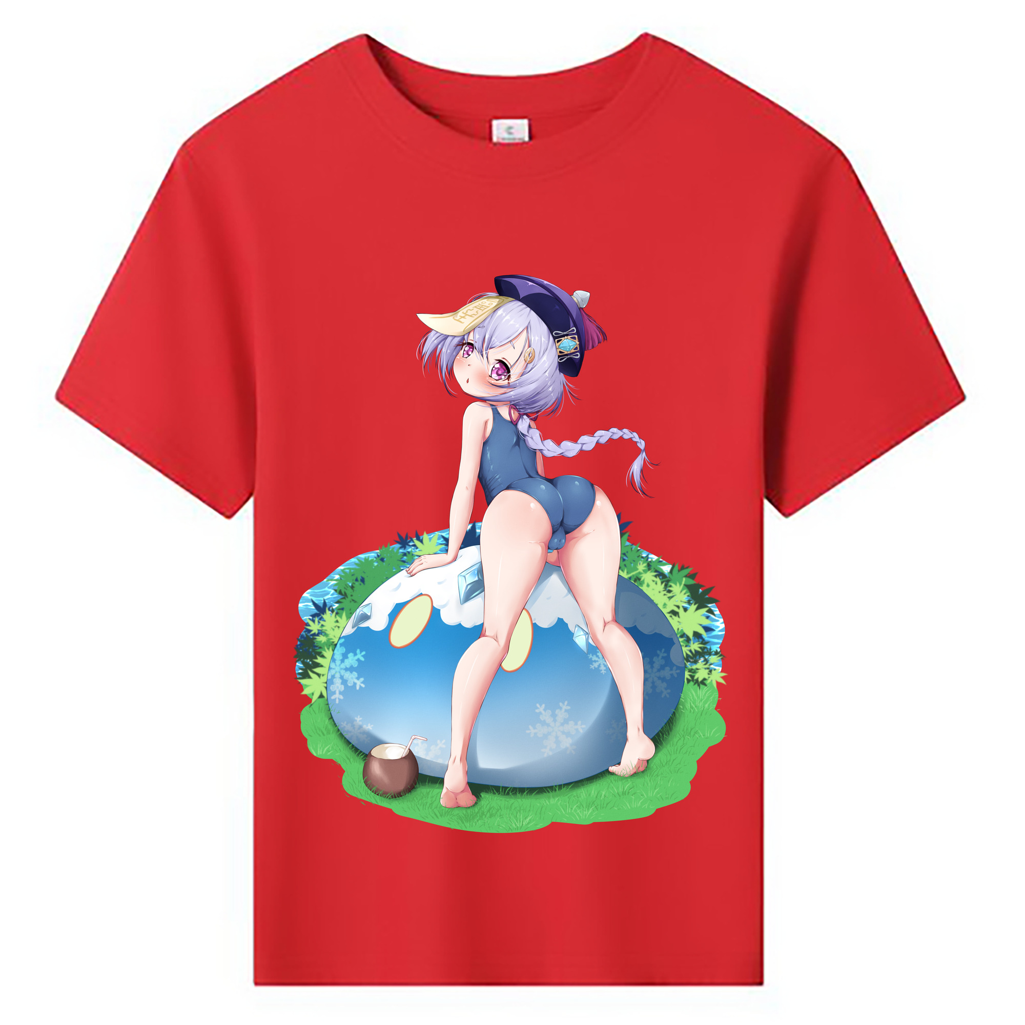 げんし神 七七 なな  genshin Nana 綿100％キッズTシャツ（フロントプリント）