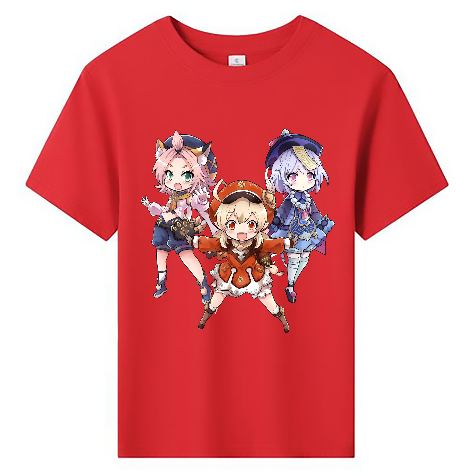 げんし神 七七 なな  genshin Nana 綿100％キッズTシャツ（フロントプリント）