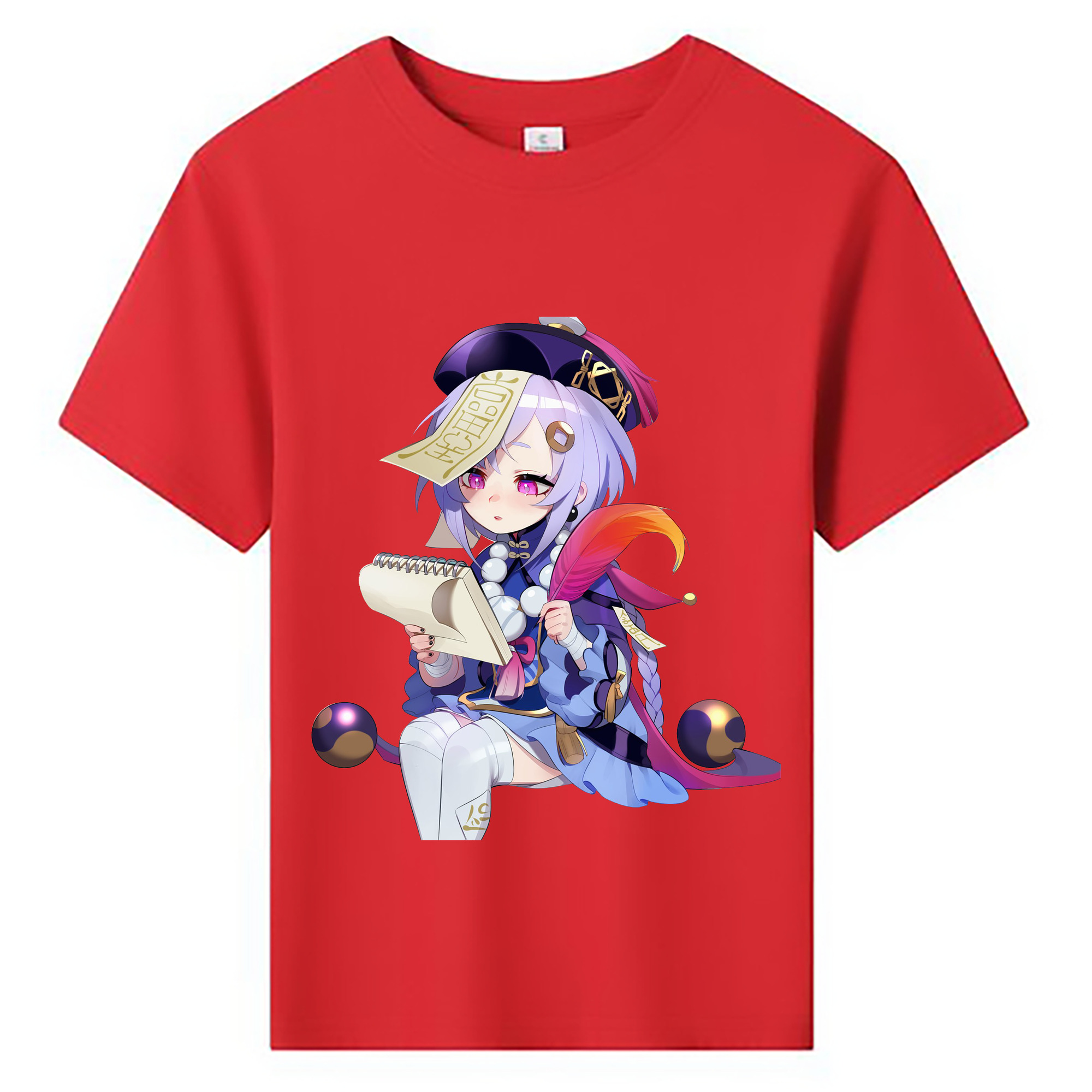 げんし神 七七 なな  genshin Nana 綿100％キッズTシャツ（フロントプリント）