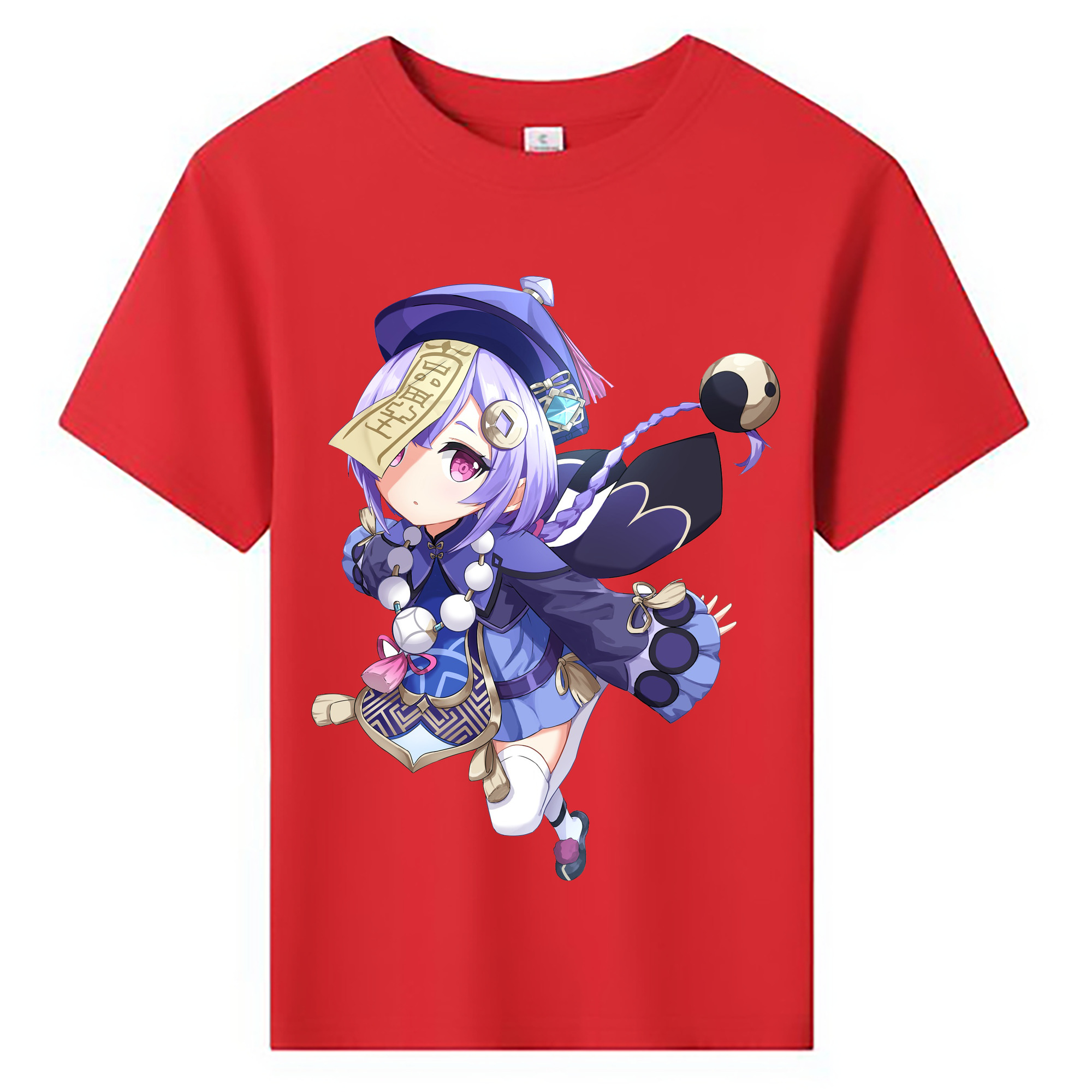 げんし神 七七 なな  genshin Nana 綿100％キッズTシャツ（フロントプリント）