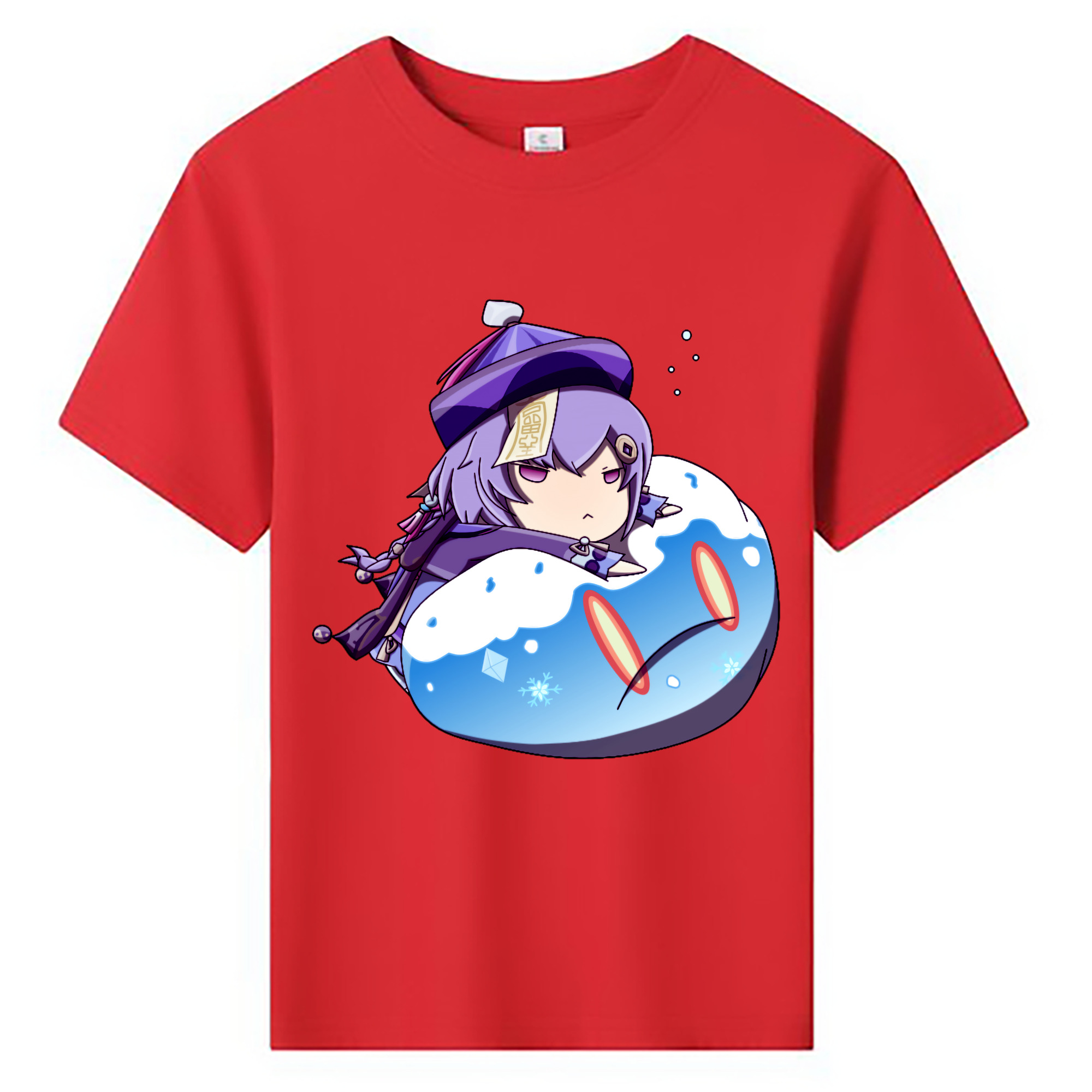 げんし神 七七 なな  genshin Nana 綿100％キッズTシャツ（フロントプリント）