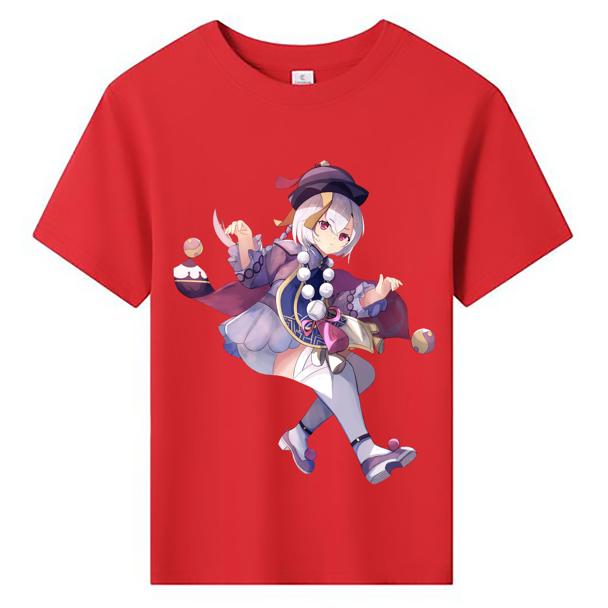 げんし神 七七 なな  genshin Nana 綿100％キッズTシャツ（フロントプリント）