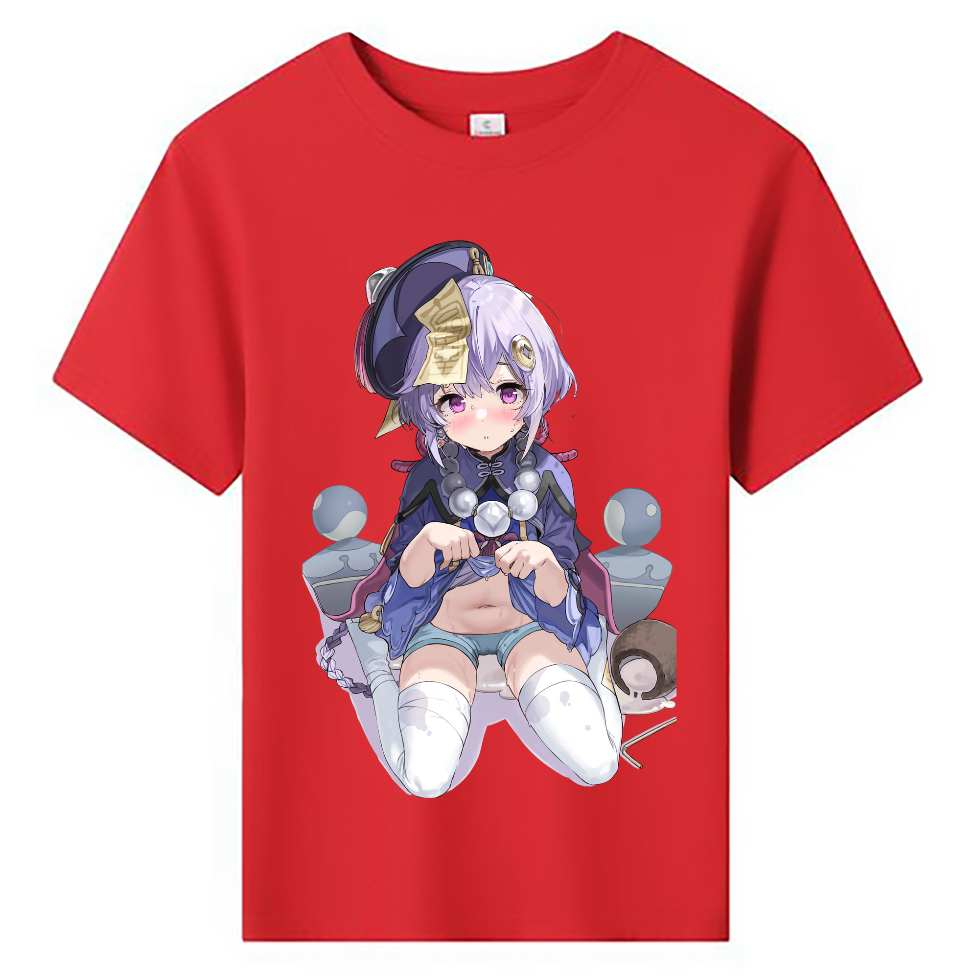 げんし神 七七 なな  genshin Nana 綿100％キッズTシャツ（フロントプリント）