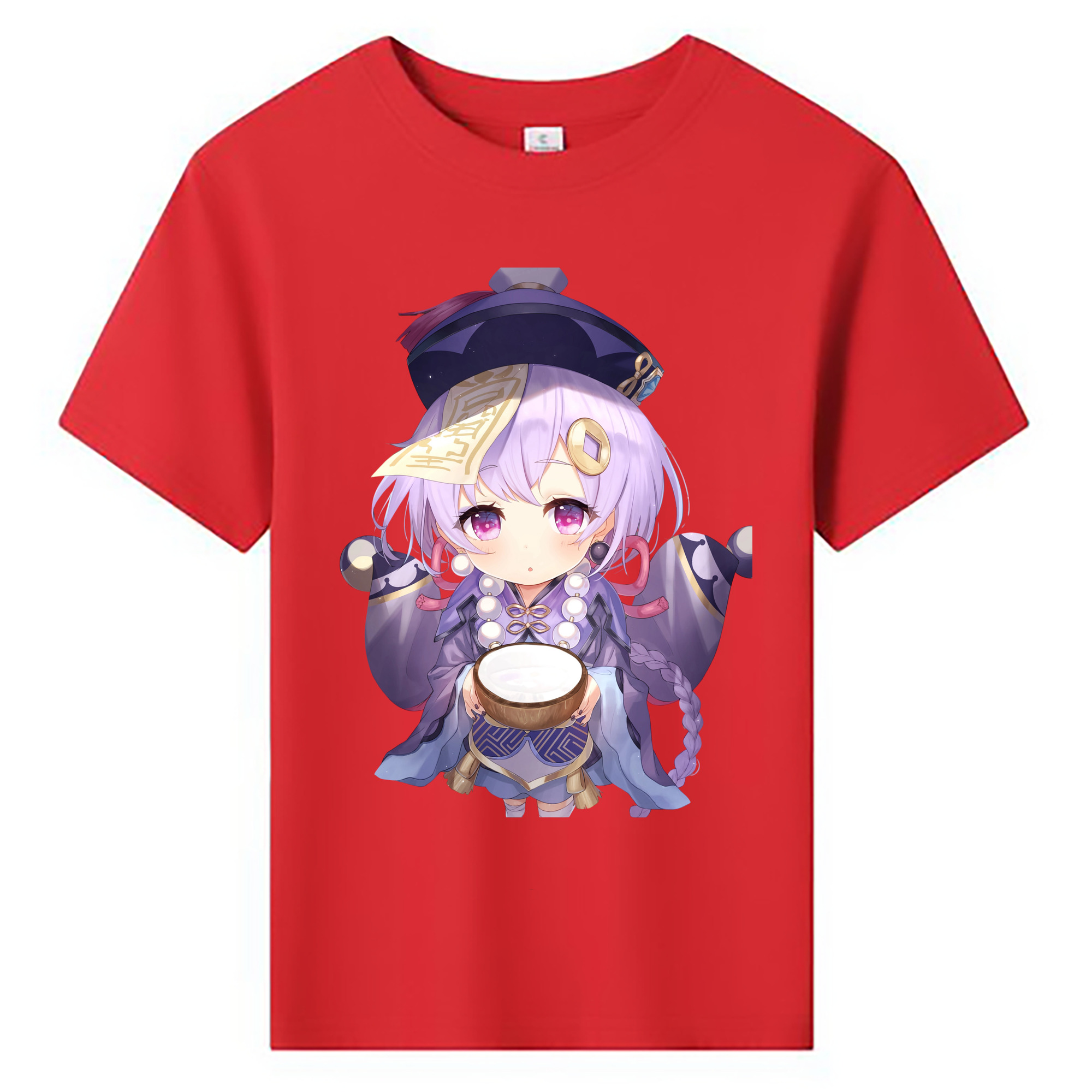 げんし神 七七 なな  genshin Nana 綿100％キッズTシャツ（フロントプリント）