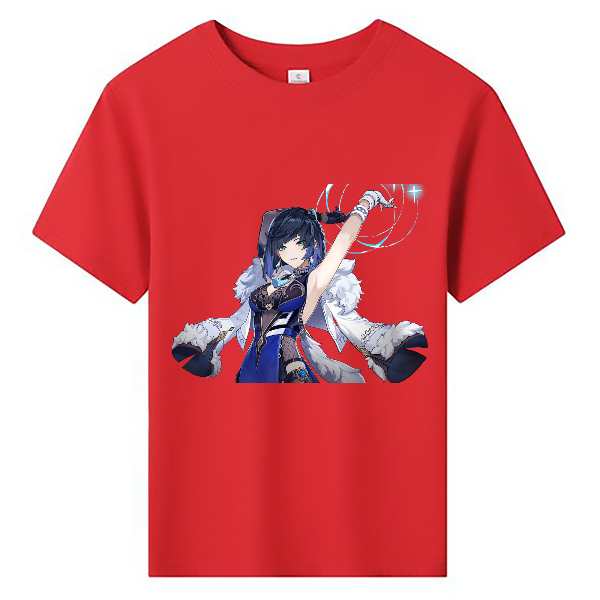 げんし神 夜兰 やらん genshin Yaran 綿100％キッズTシャツ（フロントプリント）