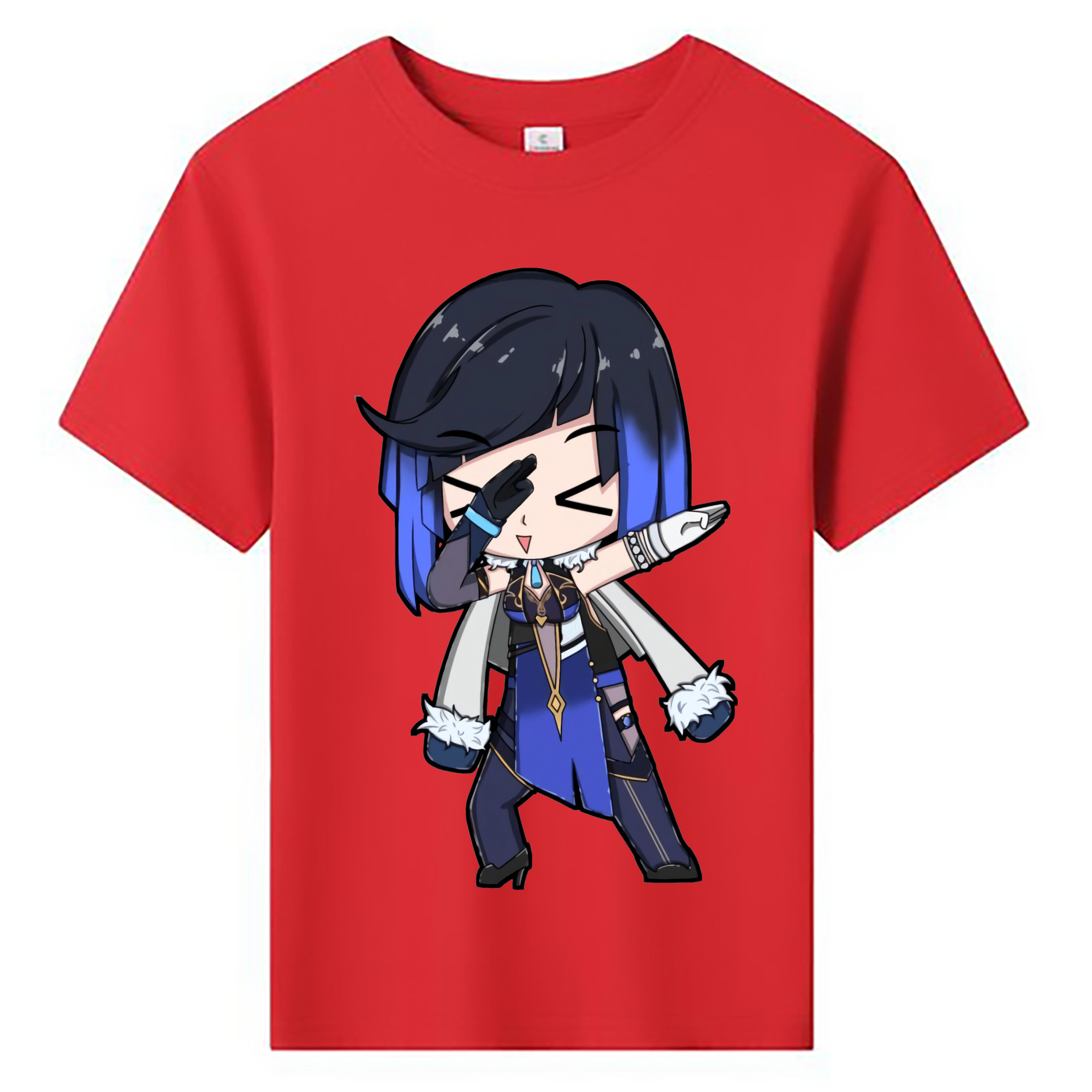 げんし神 夜兰 やらん genshin Yaran 綿100％キッズTシャツ（フロントプリント）