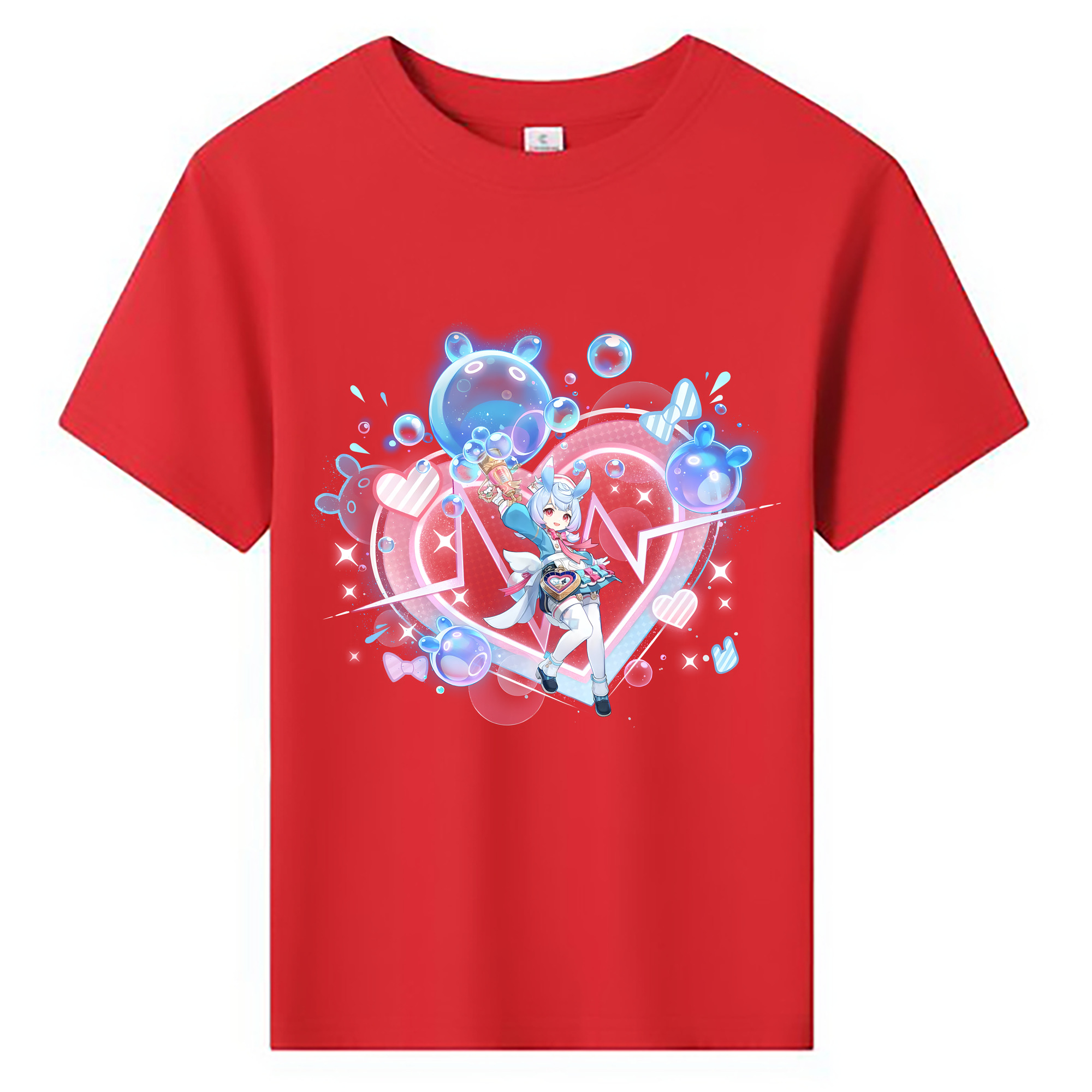 げんし神 シゲウィン genshin Shigewin 綿100％キッズTシャツ（フロントプリント）
