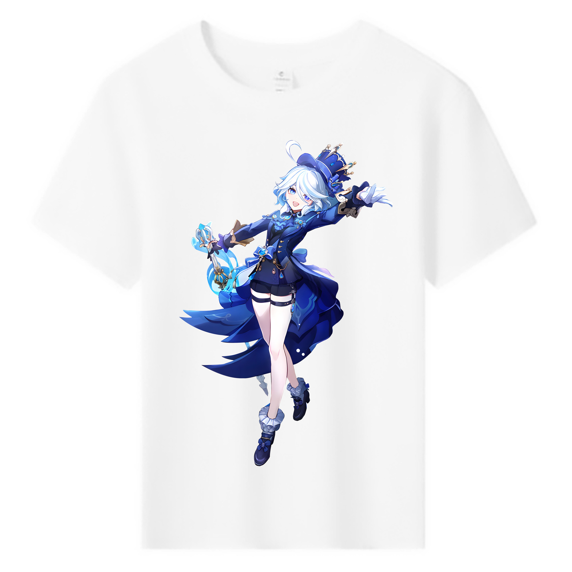 げんし神 フリーナ genshin Furina 綿100％キッズTシャツ（フロントプリント）
