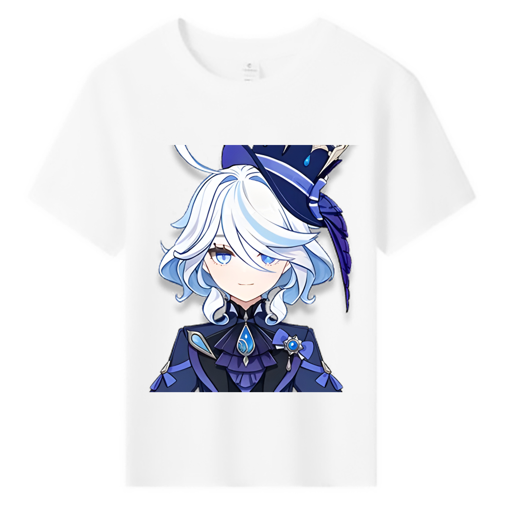 げんし神 フリーナ genshin Furina 綿100％キッズTシャツ（フロントプリント）