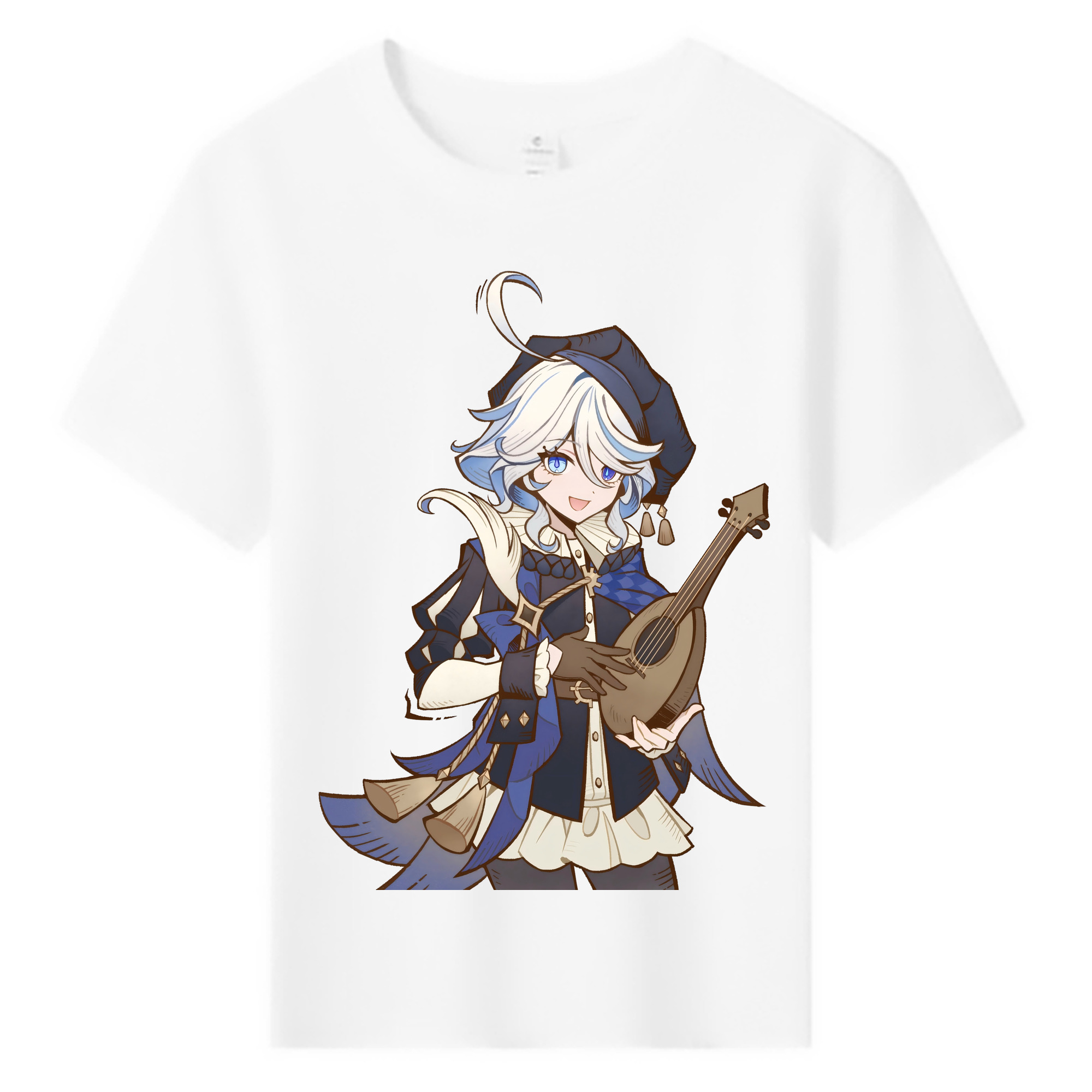 げんし神 フリーナ genshin Furina 綿100％キッズTシャツ（フロントプリント）