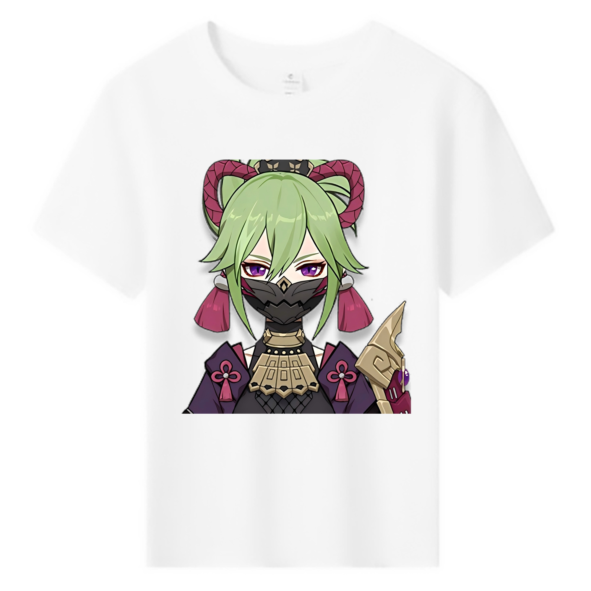 げんし神  久岐忍 くき しのぶ genshin Kuki Shinobu 綿100％キッズTシャツ（フロントプリント）