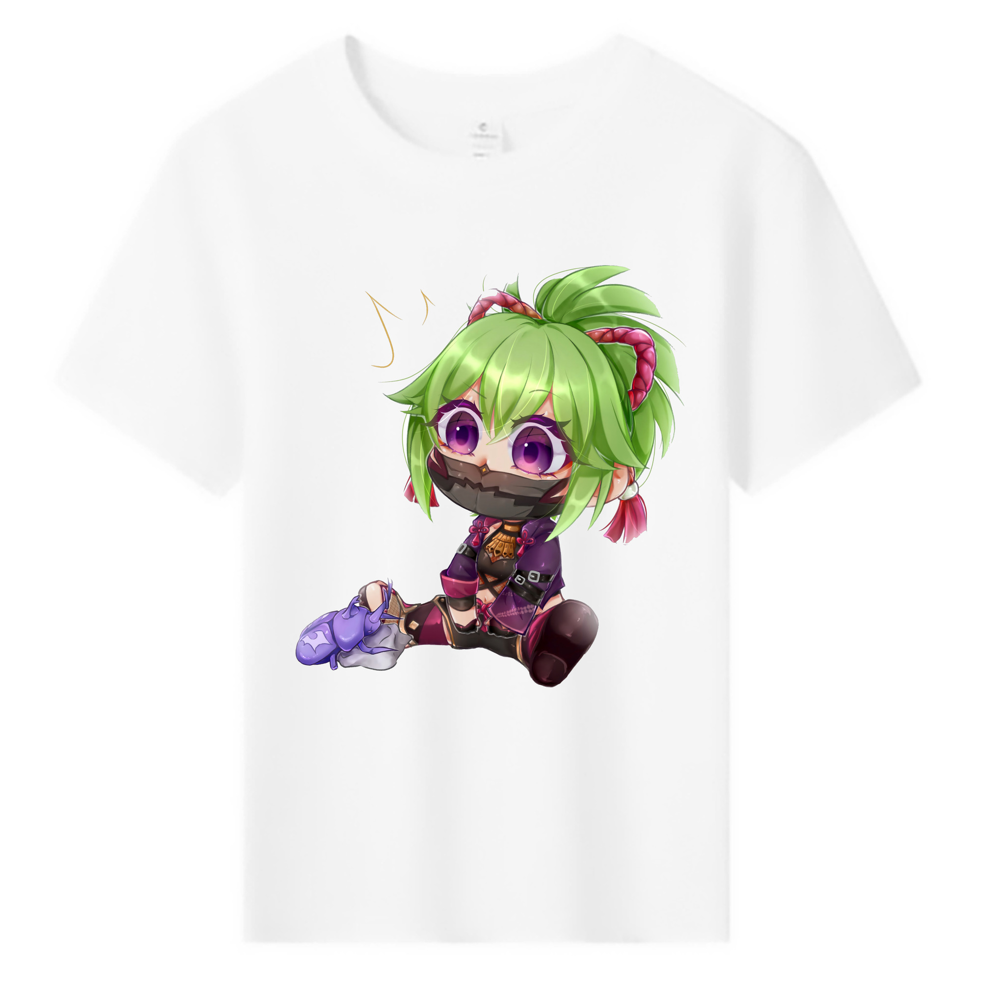 げんし神  久岐忍 くき しのぶ genshin Kuki Shinobu 綿100％キッズTシャツ（フロントプリント）