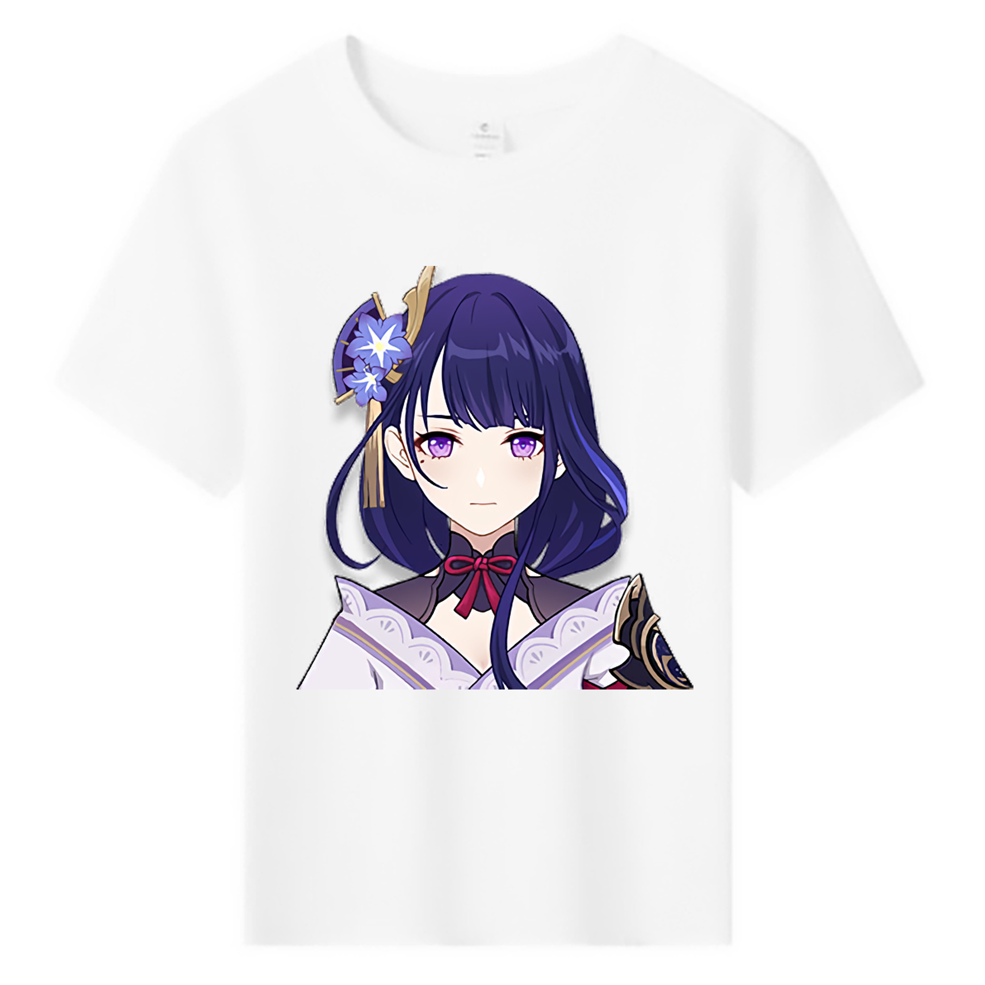 げんし神 雷電将軍 らいでんしょうぐん genshin Raiden Shogun 綿100％キッズTシャツ（フロントプリント）