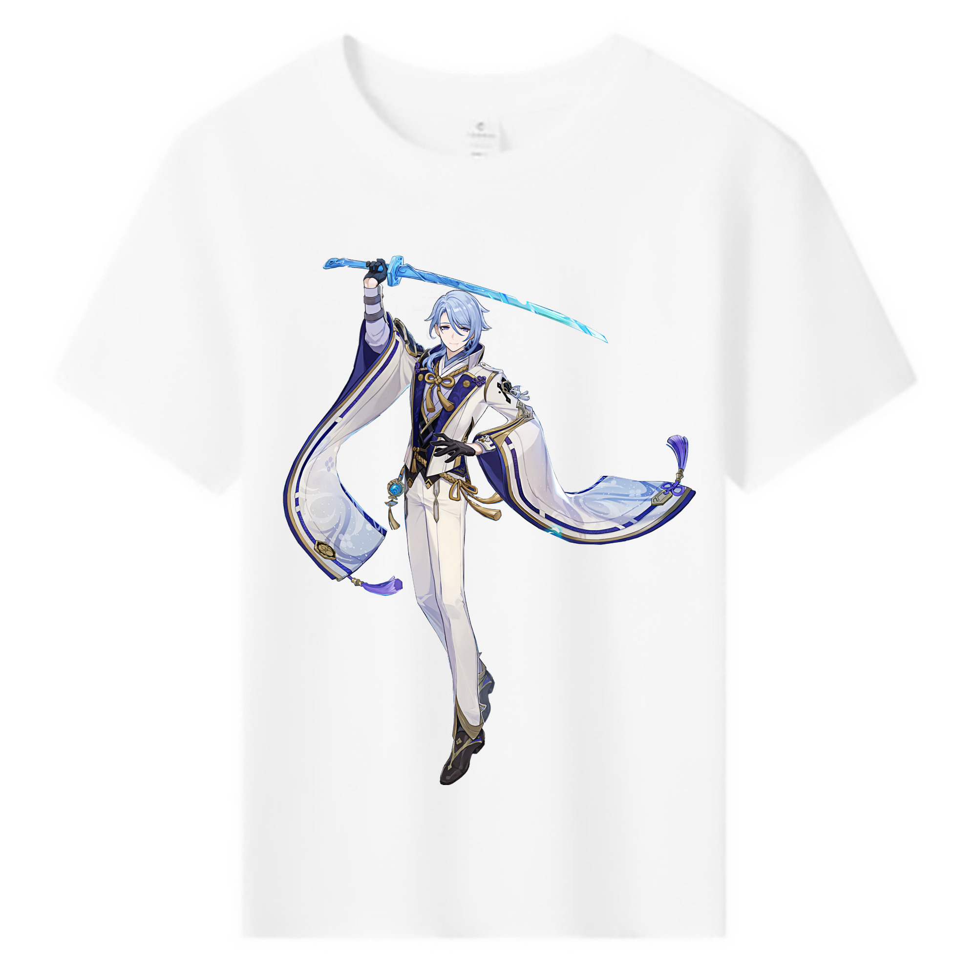 げんし神 神里綾人 かみさとあやと genshin Kamisato Ayato 綿100％キッズTシャツ（フロントプリント）