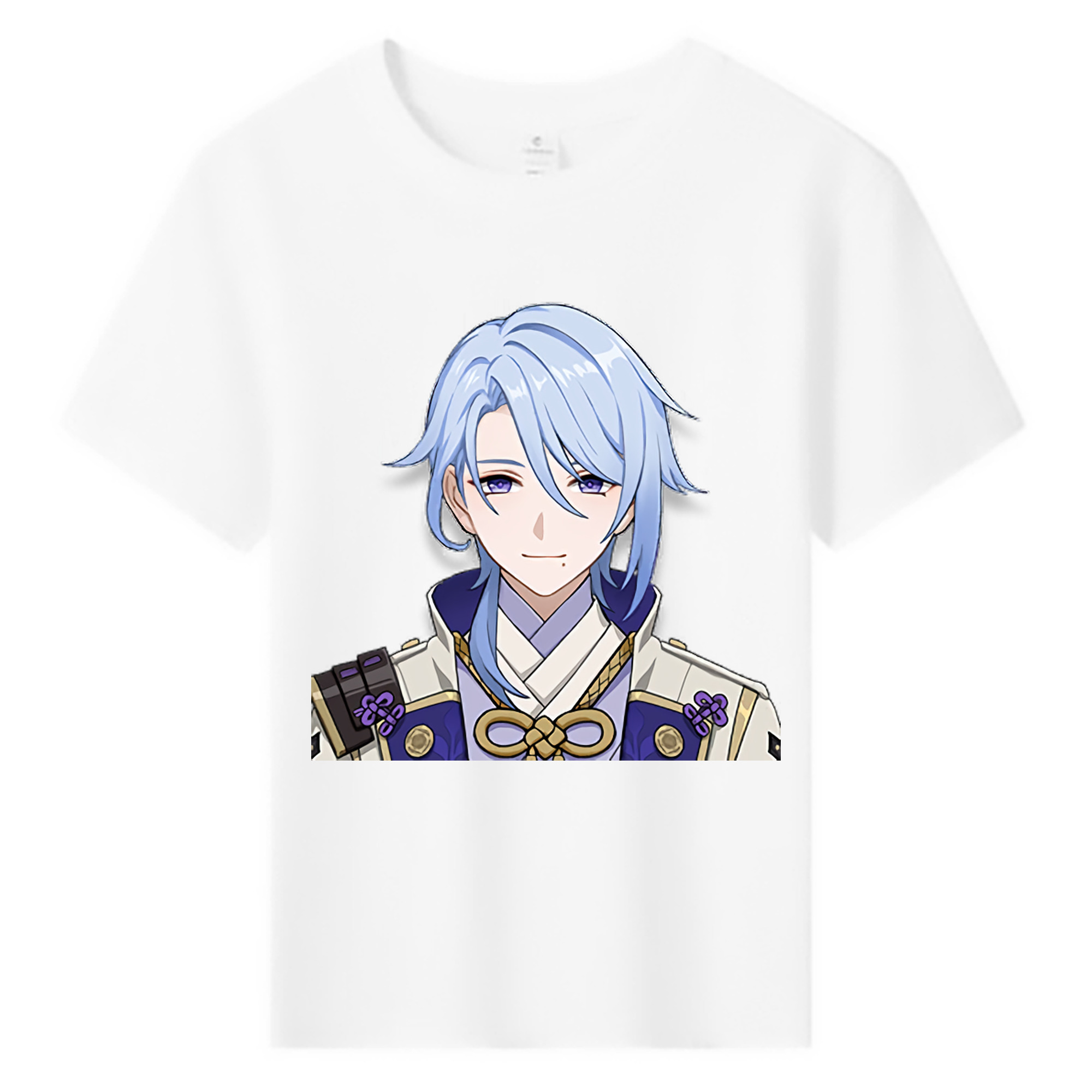 げんし神 神里綾人 かみさとあやと genshin Kamisato Ayato 綿100％キッズTシャツ（フロントプリント）