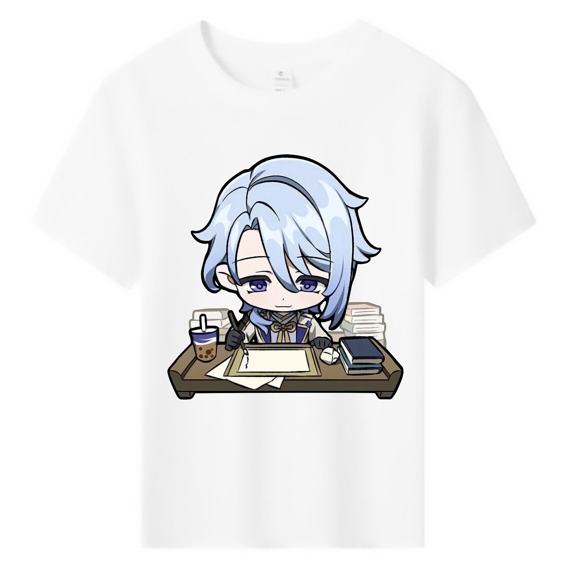げんし神 神里綾人 かみさとあやと genshin Kamisato Ayato 綿100％キッズTシャツ（フロントプリント）