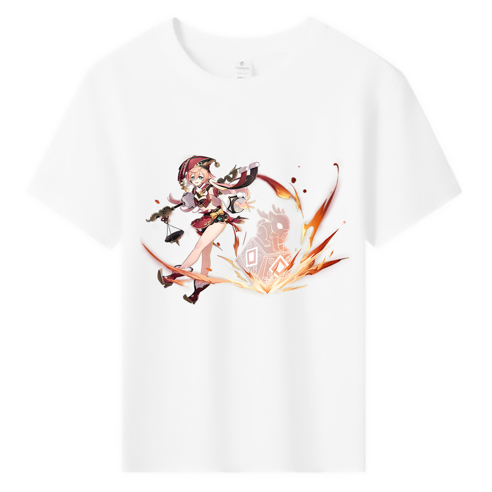 げんし神 ヤンフェイ genshin Yanfei 綿100％キッズTシャツ（フロントプリント）