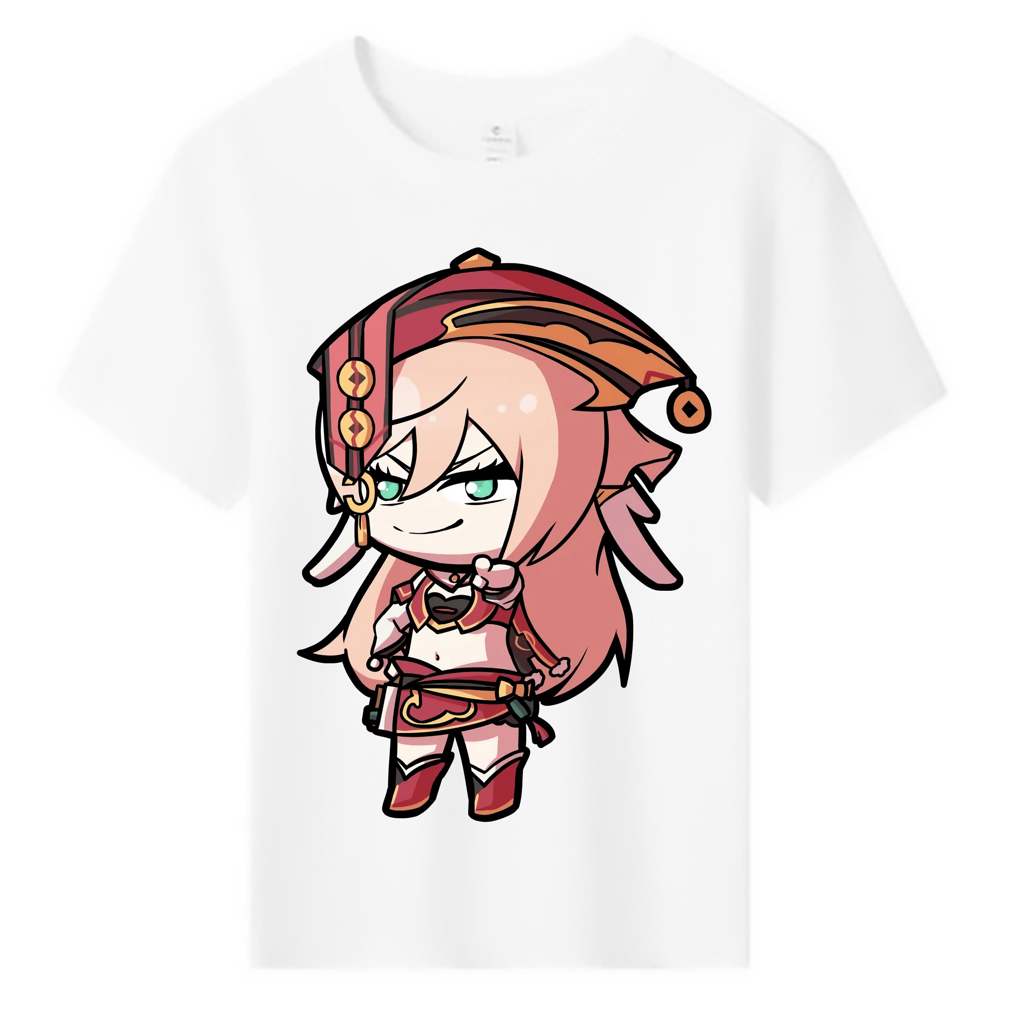 げんし神 ヤンフェイ genshin Yanfei 綿100％キッズTシャツ（フロントプリント）