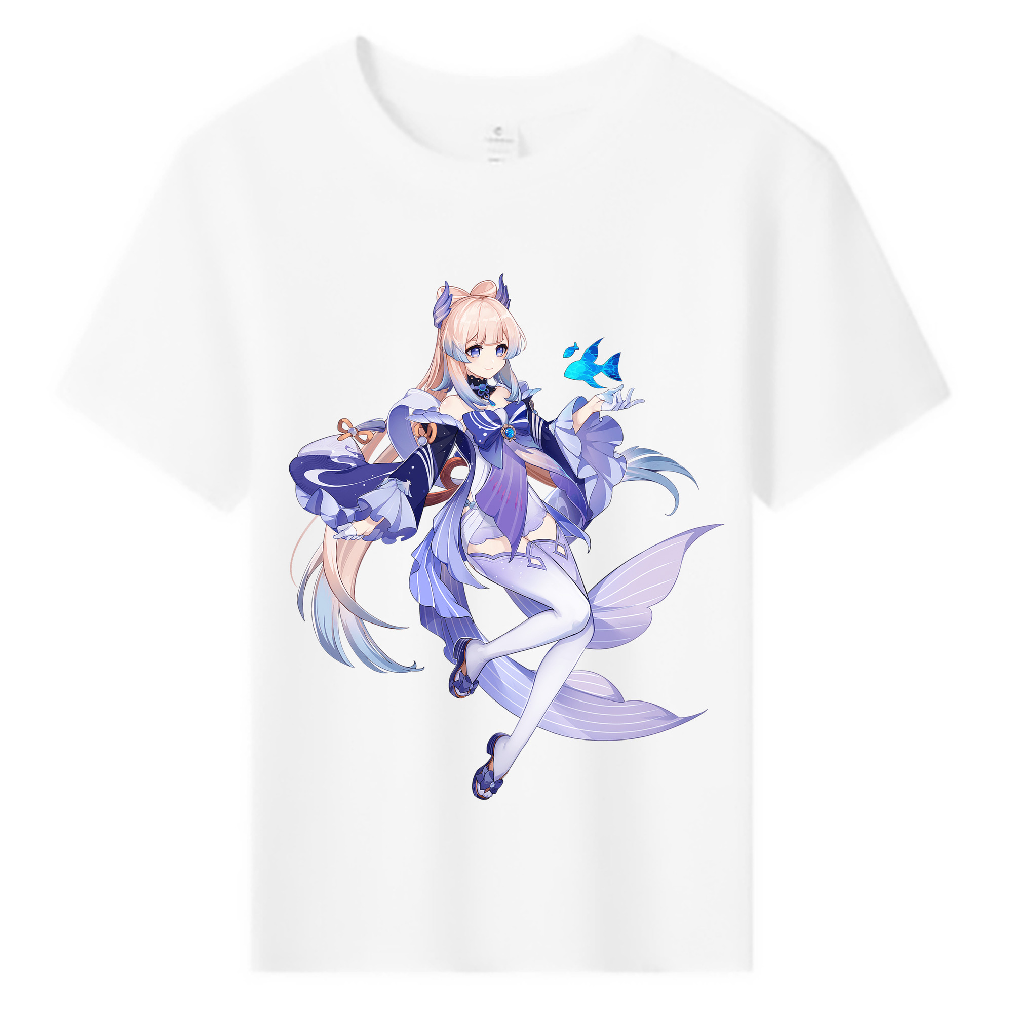 げんし神 珊瑚宮心海 サンゴノミヤ・ココミ genshin Sangonomiya Kokomi 綿100％キッズTシャツ（フロントプリント）