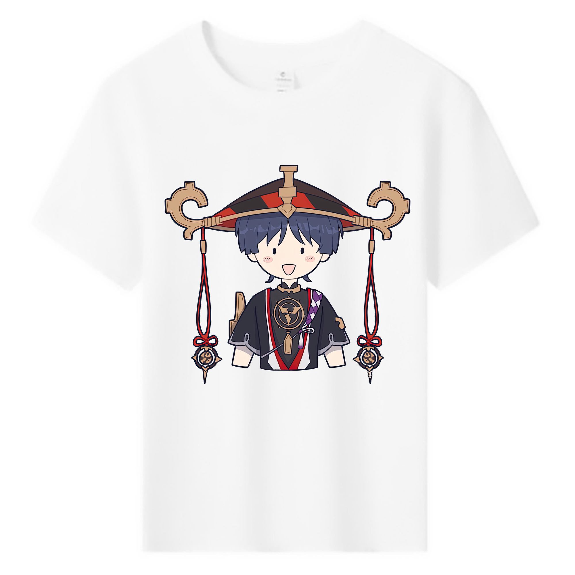 げんし神 さんペい genshin Sanpei 綿100％キッズTシャツ（フロントプリント）