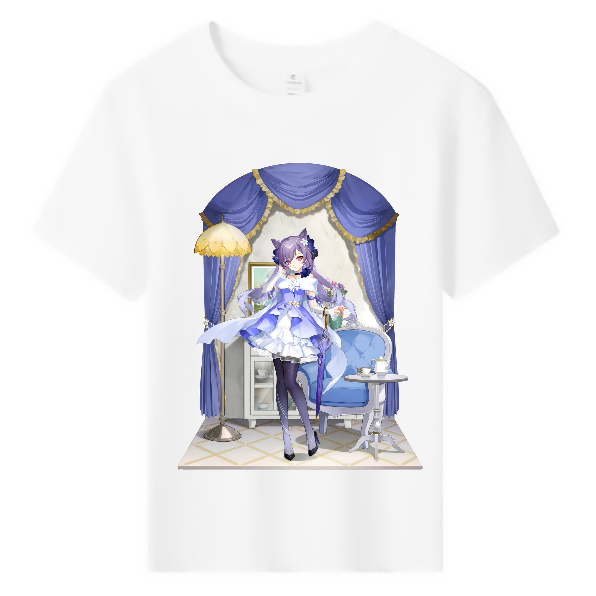 げんし神 刻晴 こくせい genshin Kokusei 綿100％キッズTシャツ（フロントプリント）
