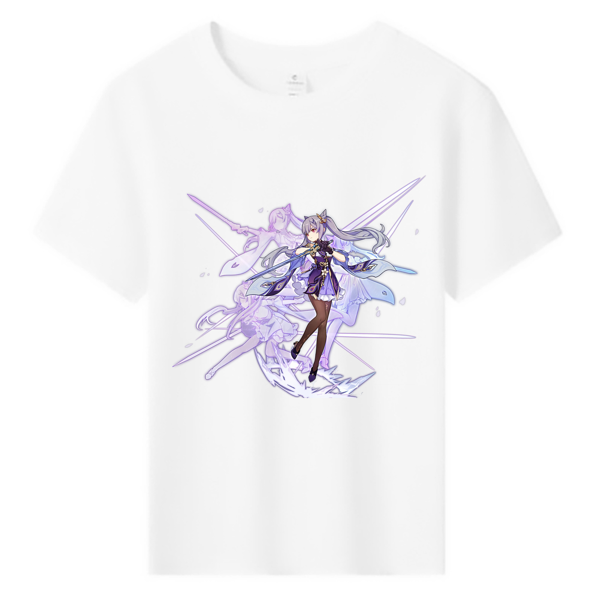 げんし神 刻晴 こくせい genshin Kokusei 綿100％キッズTシャツ（フロントプリント）