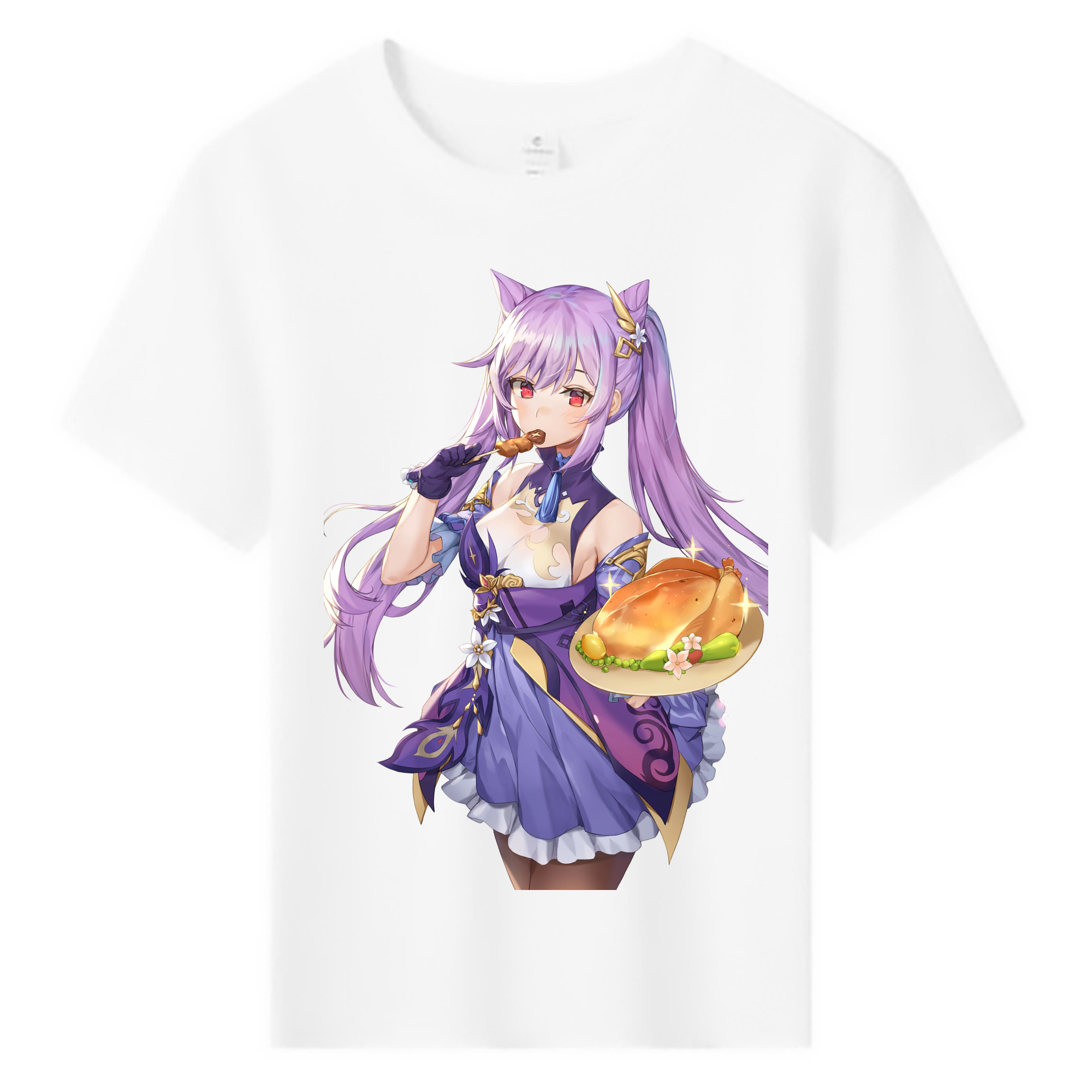 げんし神 刻晴 こくせい genshin Kokusei 綿100％キッズTシャツ（フロントプリント）