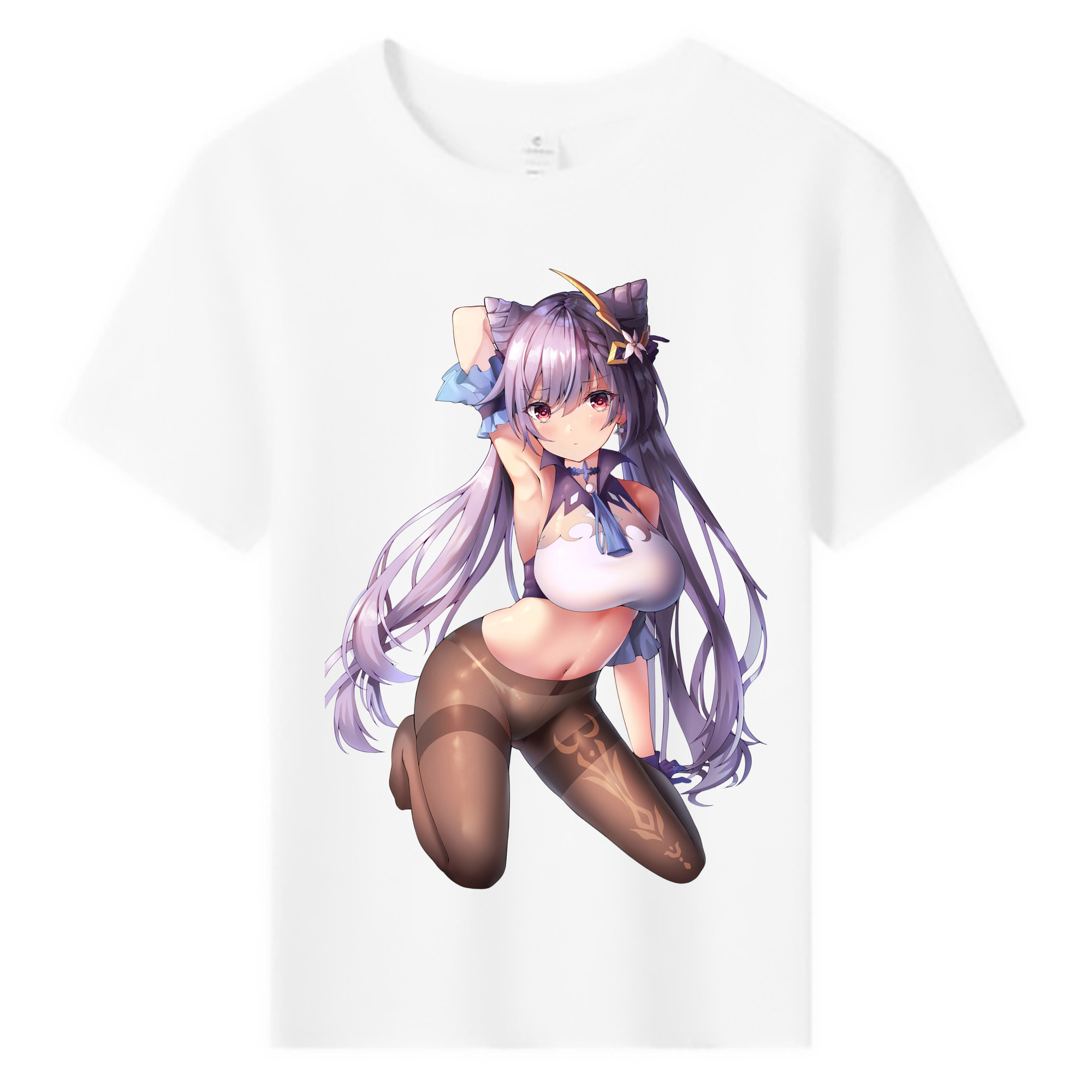 げんし神 刻晴 こくせい genshin Kokusei 綿100％キッズTシャツ（フロントプリント）