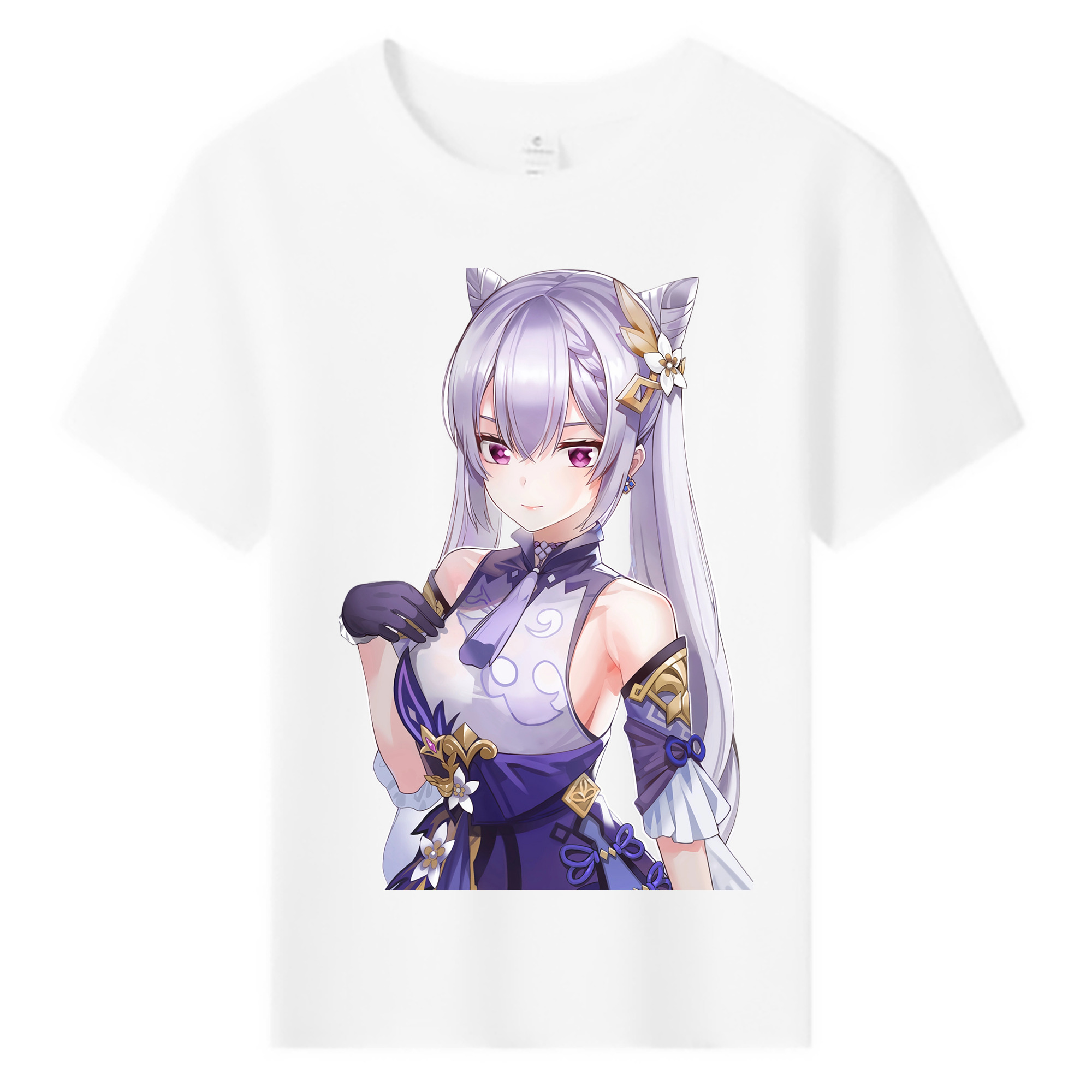 げんし神 刻晴 こくせい genshin Kokusei 綿100％キッズTシャツ（フロントプリント）