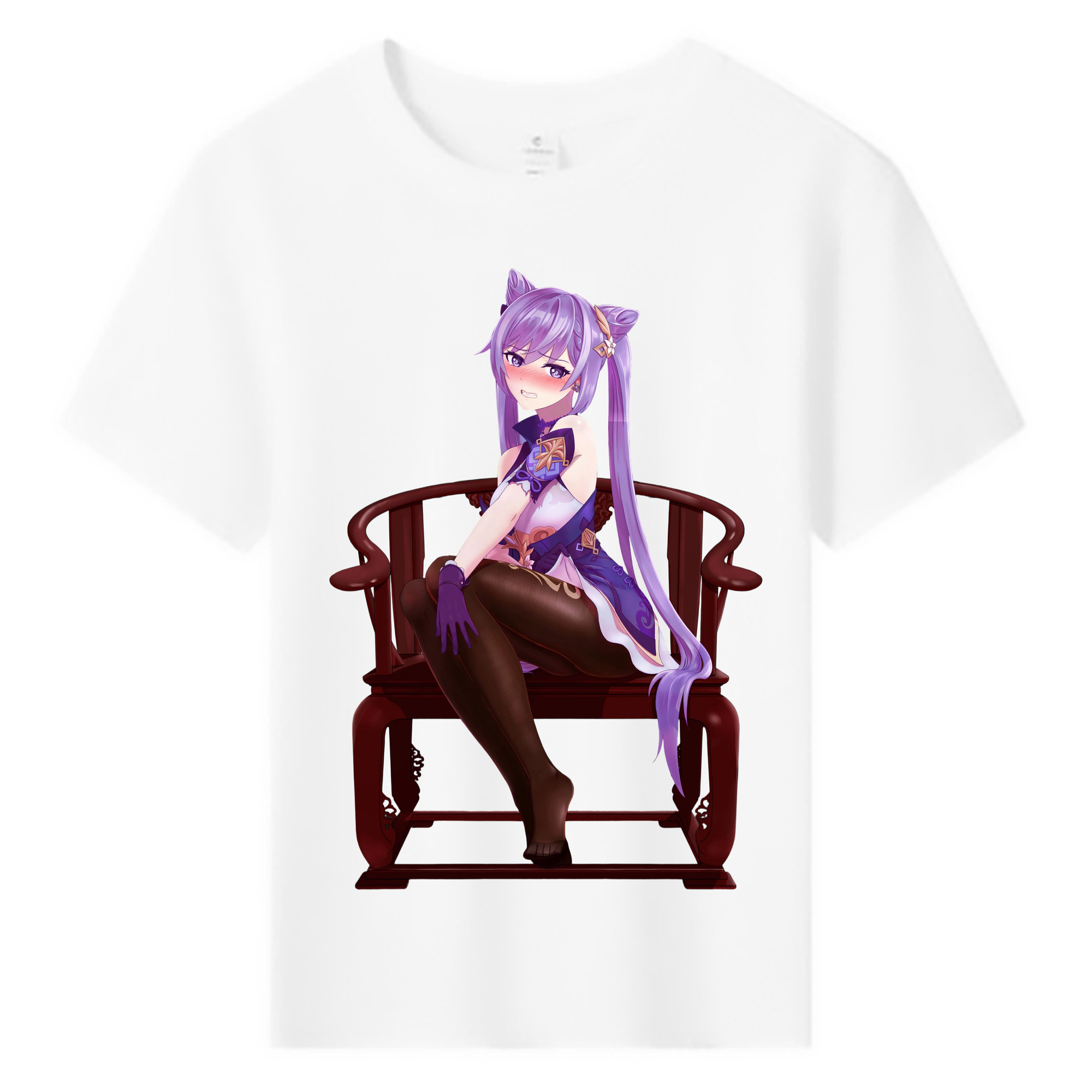 げんし神 刻晴 こくせい genshin Kokusei 綿100％キッズTシャツ（フロントプリント）