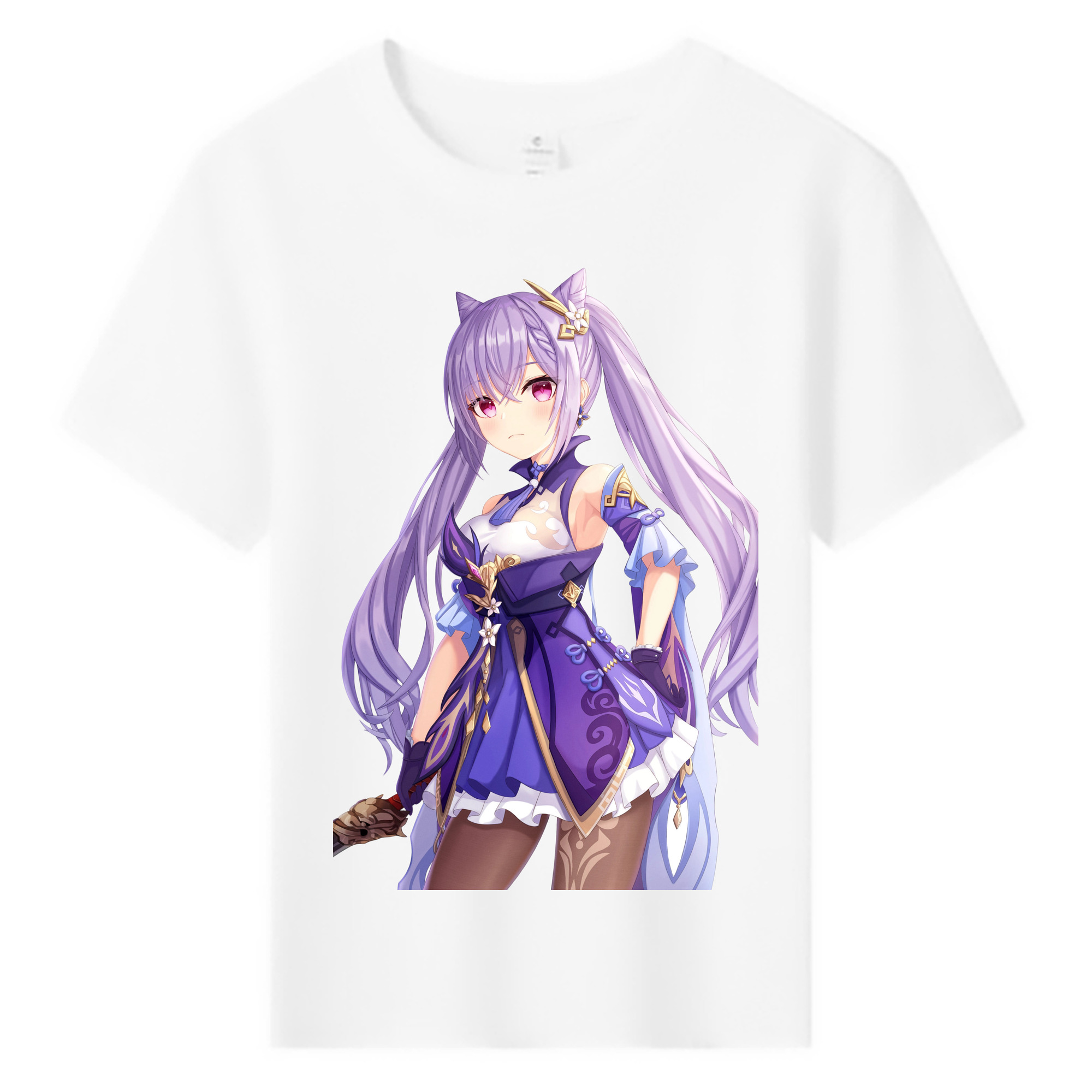 げんし神 刻晴 こくせい genshin Kokusei 綿100％キッズTシャツ（フロントプリント）