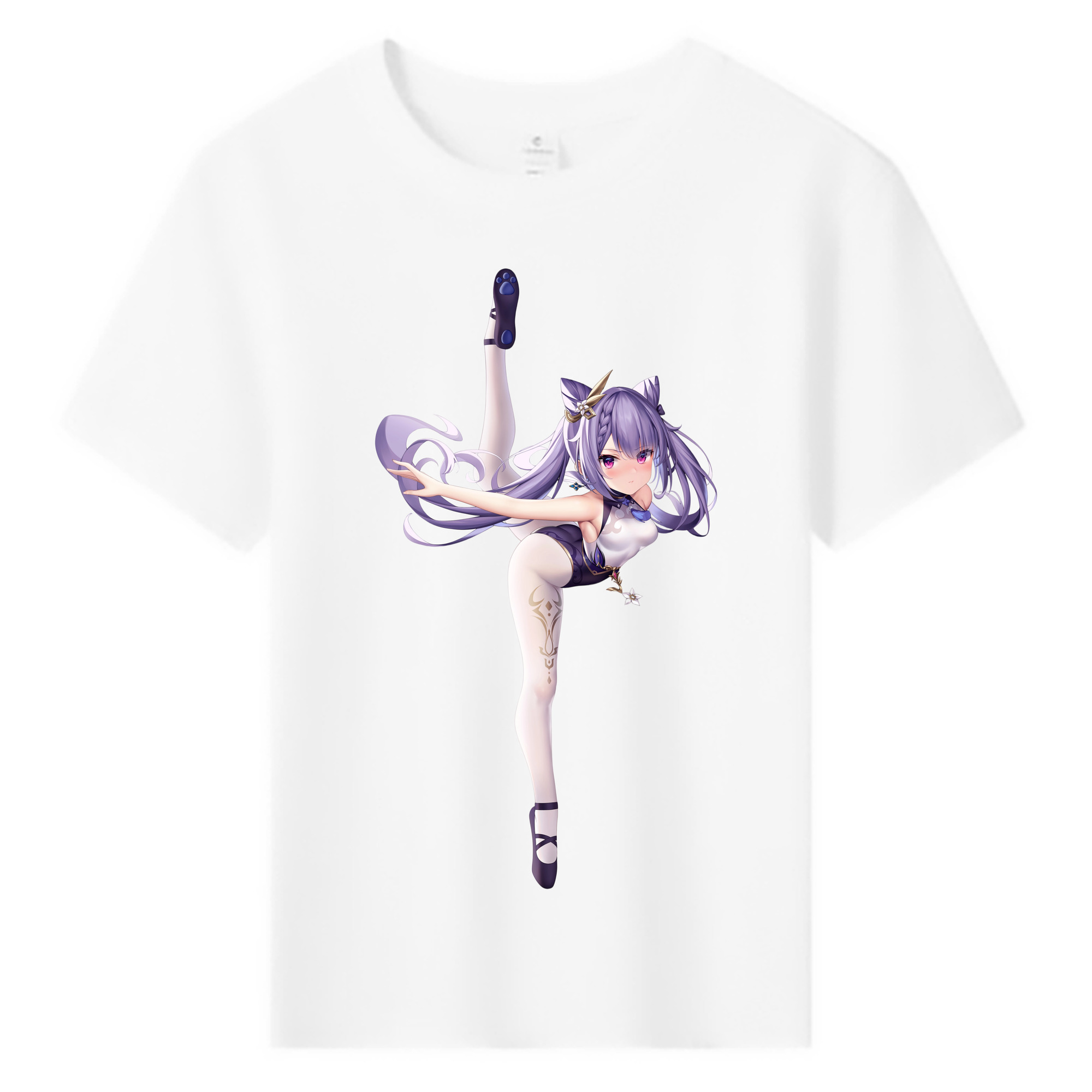 げんし神 刻晴 こくせい genshin Kokusei 綿100％キッズTシャツ（フロントプリント）