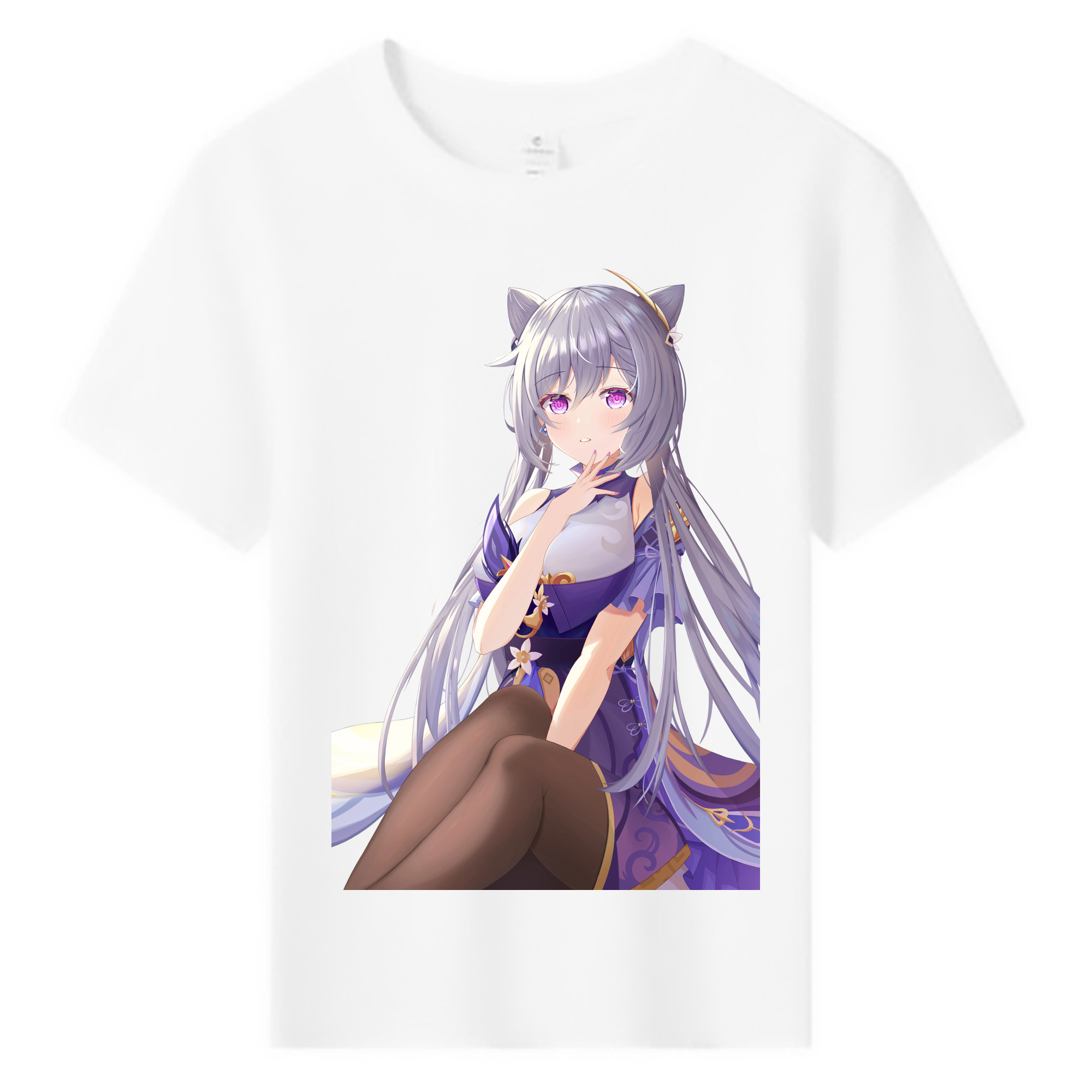 げんし神 刻晴 こくせい genshin Kokusei 綿100％キッズTシャツ（フロントプリント）