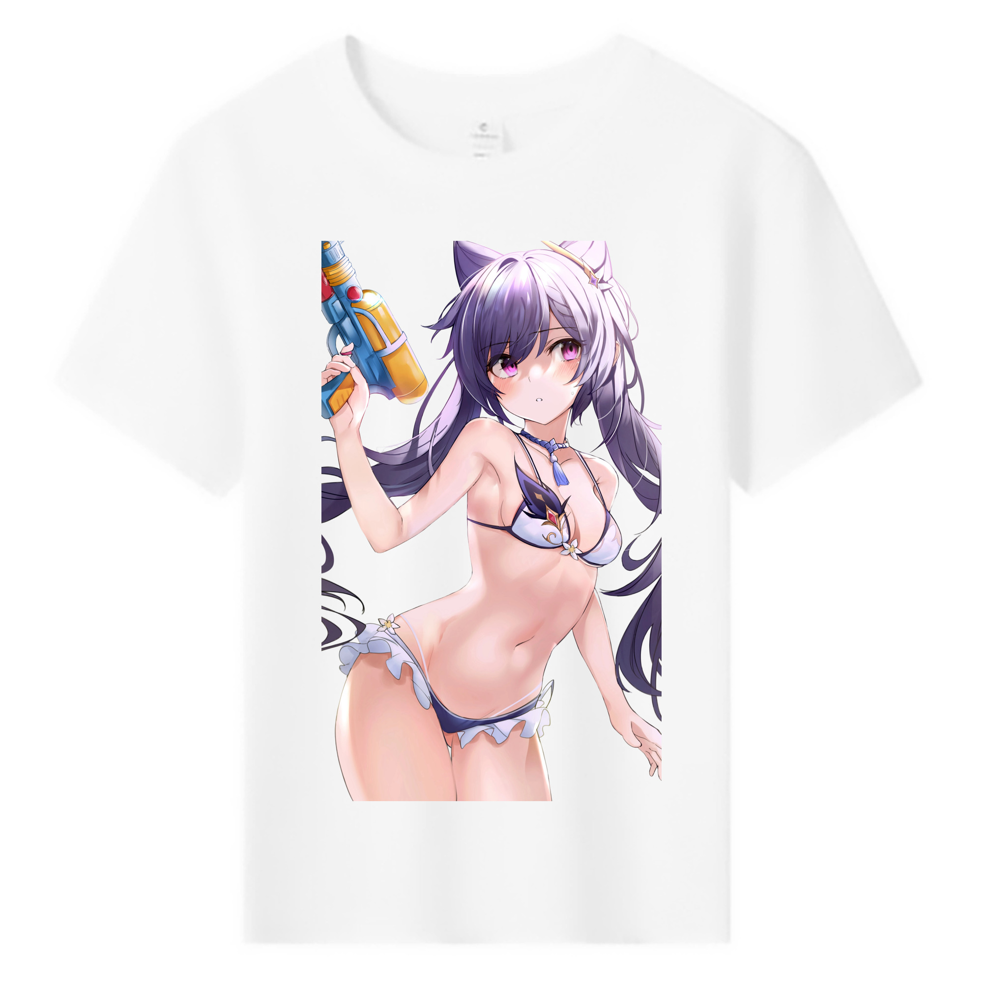げんし神 刻晴 こくせい genshin Kokusei 綿100％キッズTシャツ（フロントプリント）
