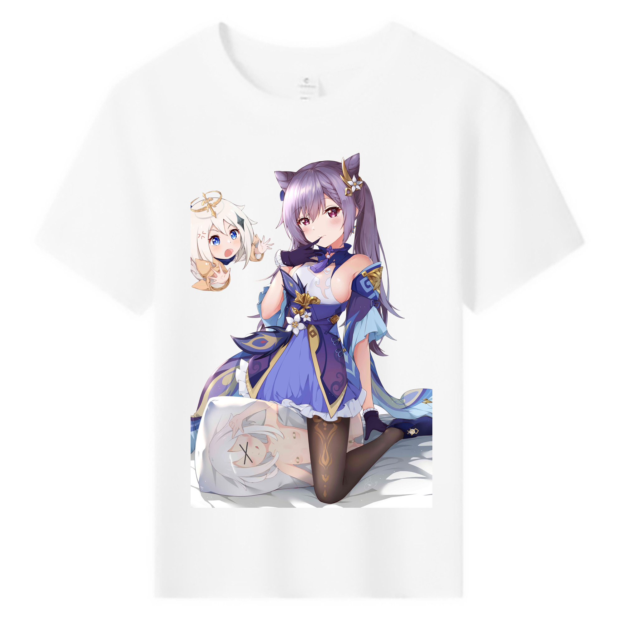 げんし神 刻晴 こくせい genshin Kokusei 綿100％キッズTシャツ（フロントプリント）