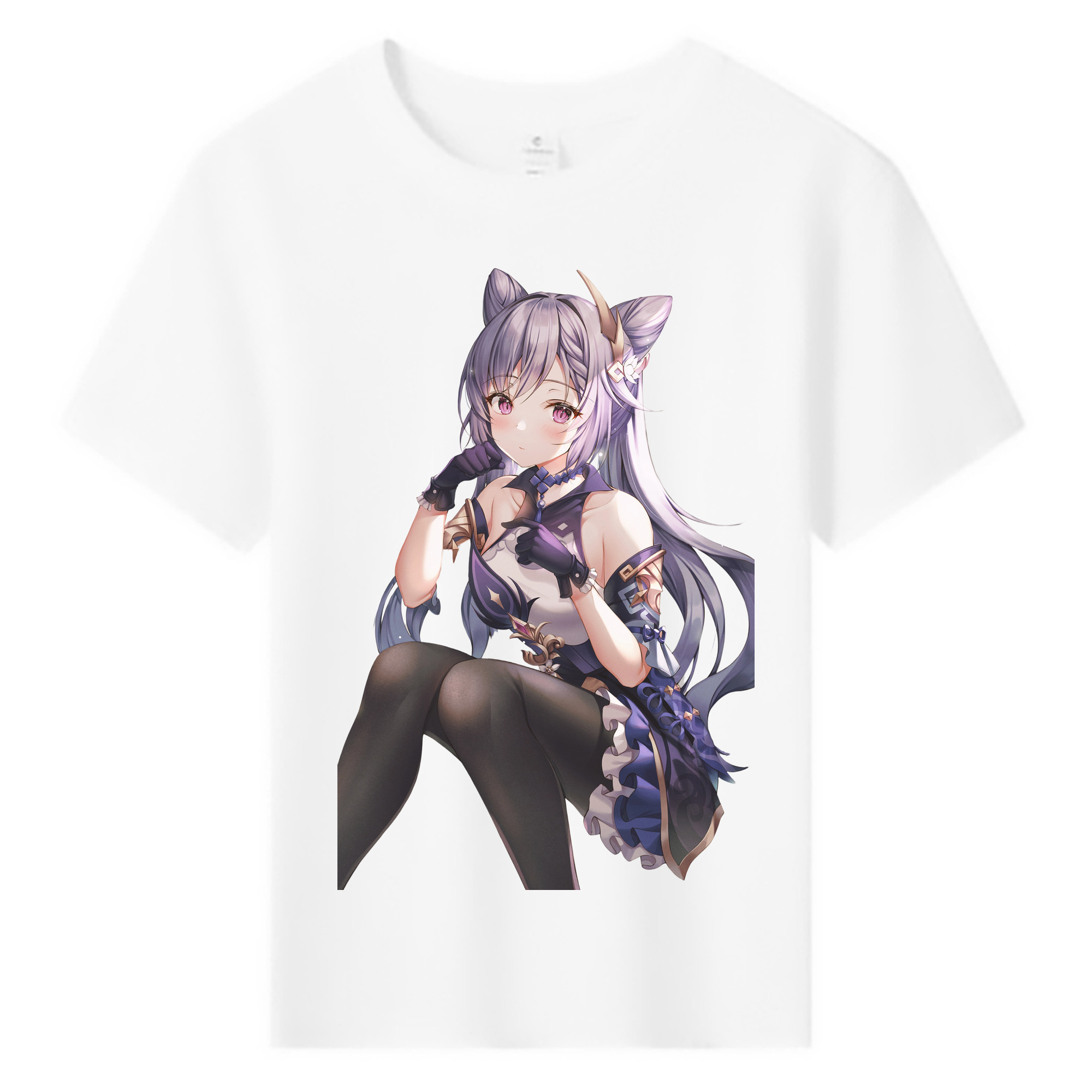 げんし神 刻晴 こくせい genshin Kokusei 綿100％キッズTシャツ（フロントプリント）