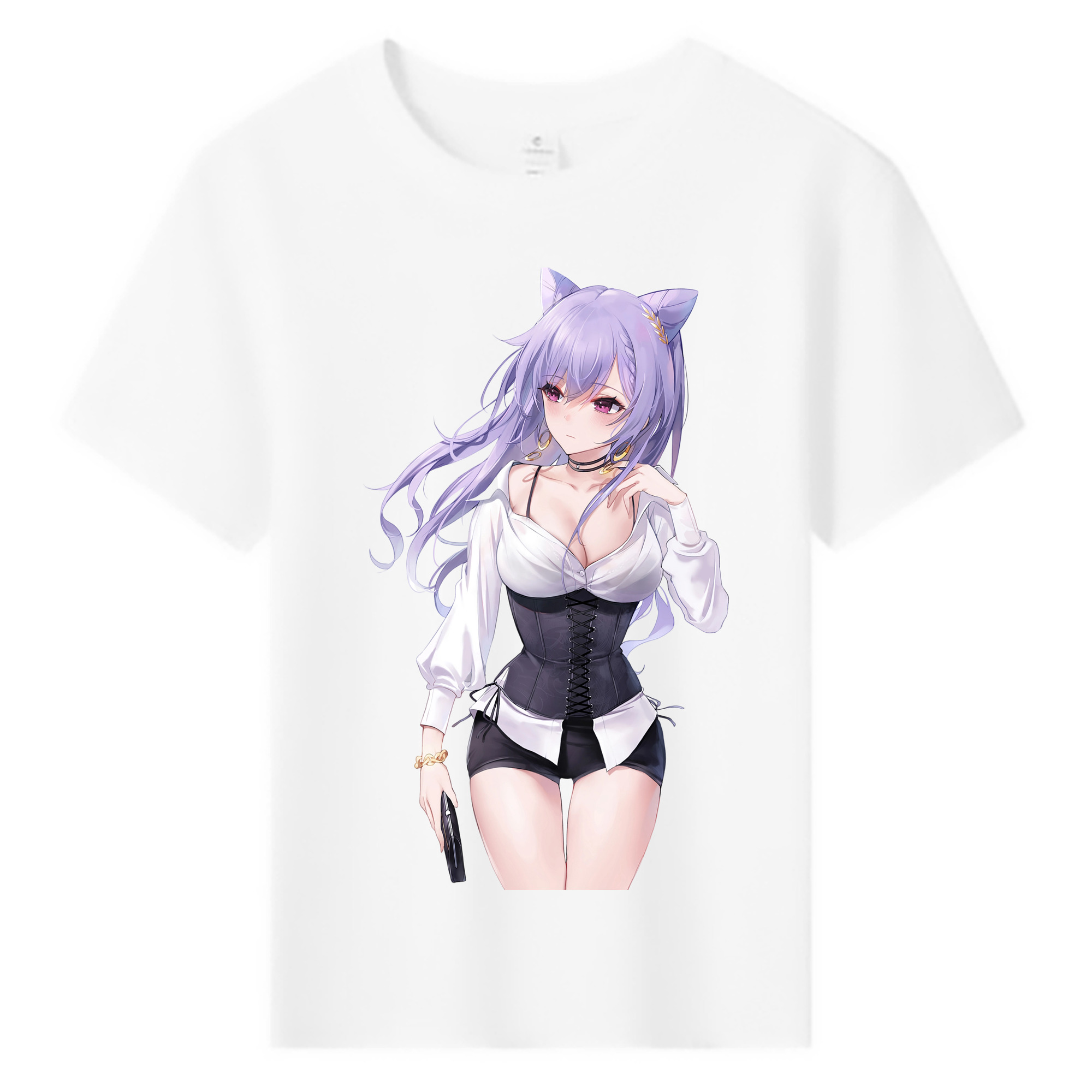 げんし神 刻晴 こくせい genshin Kokusei 綿100％キッズTシャツ（フロントプリント）