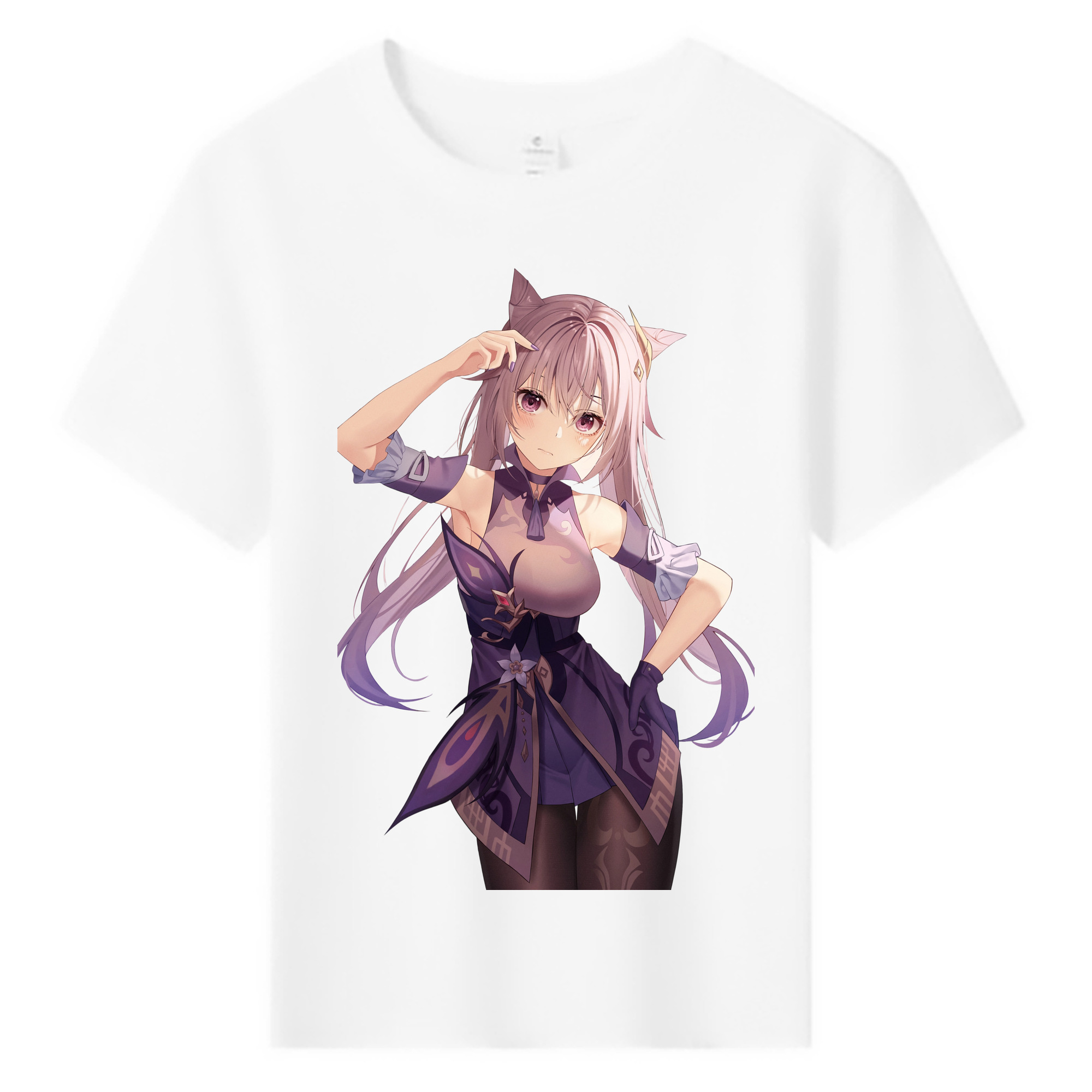 げんし神 刻晴 こくせい genshin Kokusei 綿100％キッズTシャツ（フロントプリント）
