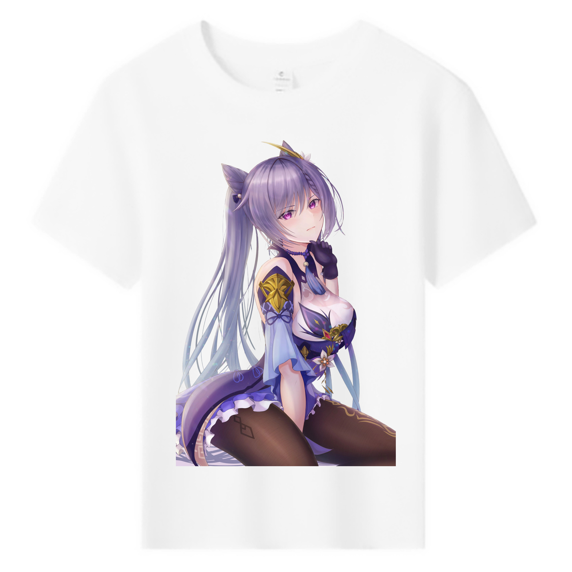 げんし神 刻晴 こくせい genshin Kokusei 綿100％キッズTシャツ（フロントプリント）