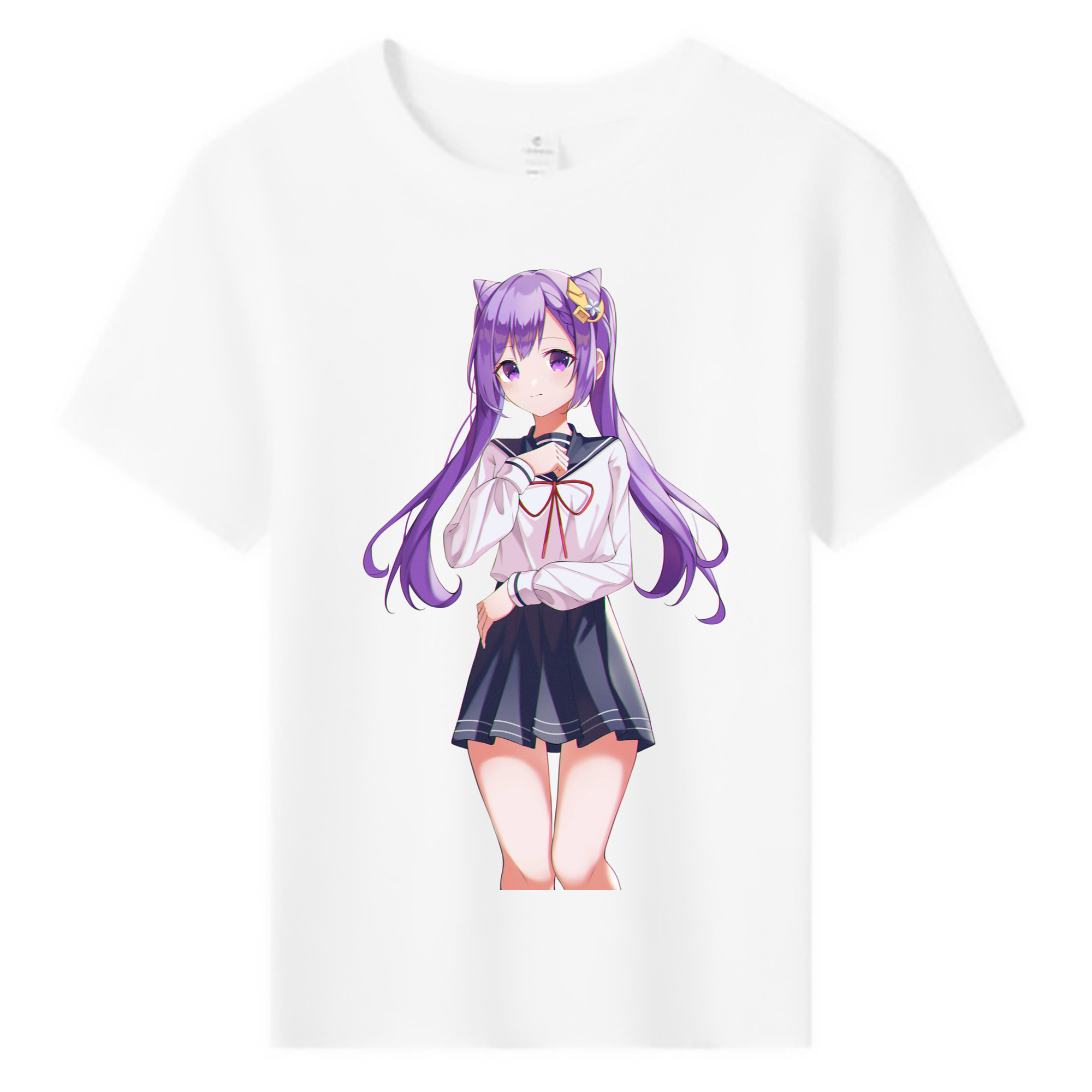 げんし神 刻晴 こくせい genshin Kokusei 綿100％キッズTシャツ（フロントプリント）