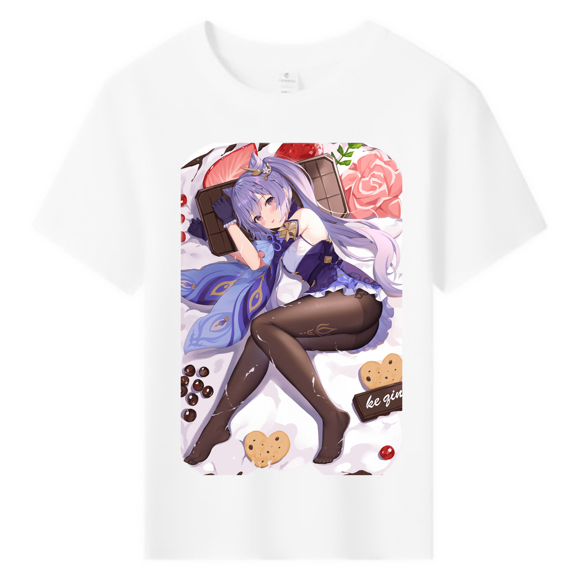 げんし神 刻晴 こくせい genshin Kokusei 綿100％キッズTシャツ（フロントプリント）
