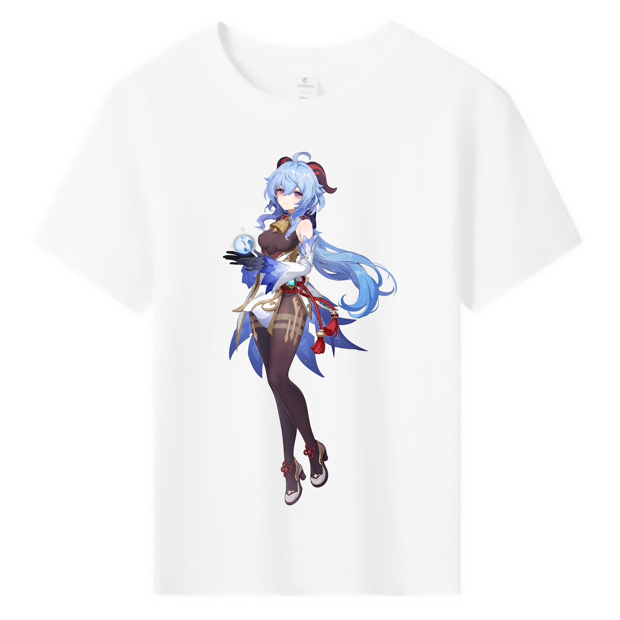 げんし神 甘雨 かんう genshin Ganyu 綿100％キッズTシャツ（フロントプリント）