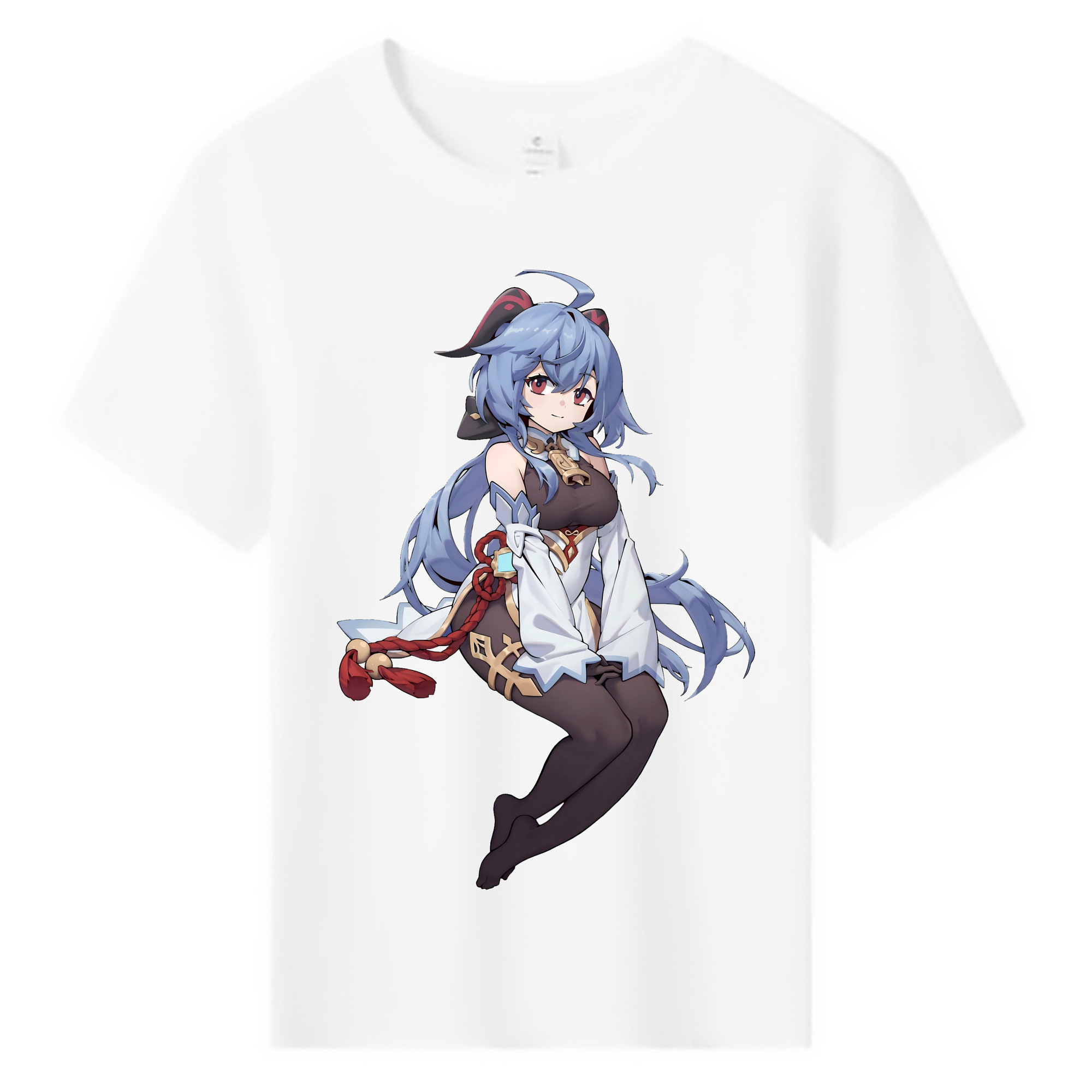 げんし神 甘雨 かんう genshin Ganyu 綿100％キッズTシャツ（フロントプリント）