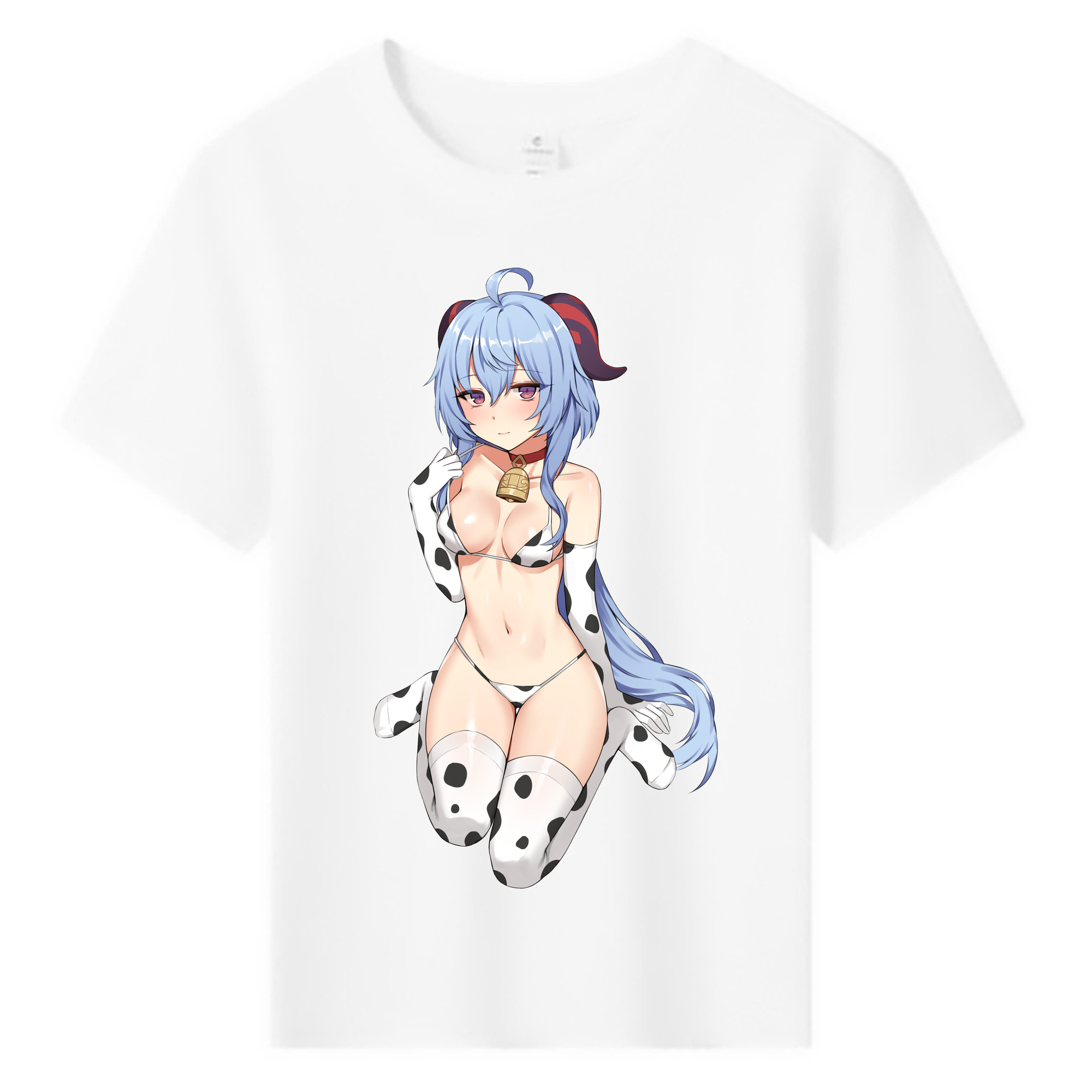 げんし神 甘雨 かんう genshin Ganyu 綿100％キッズTシャツ（フロントプリント）