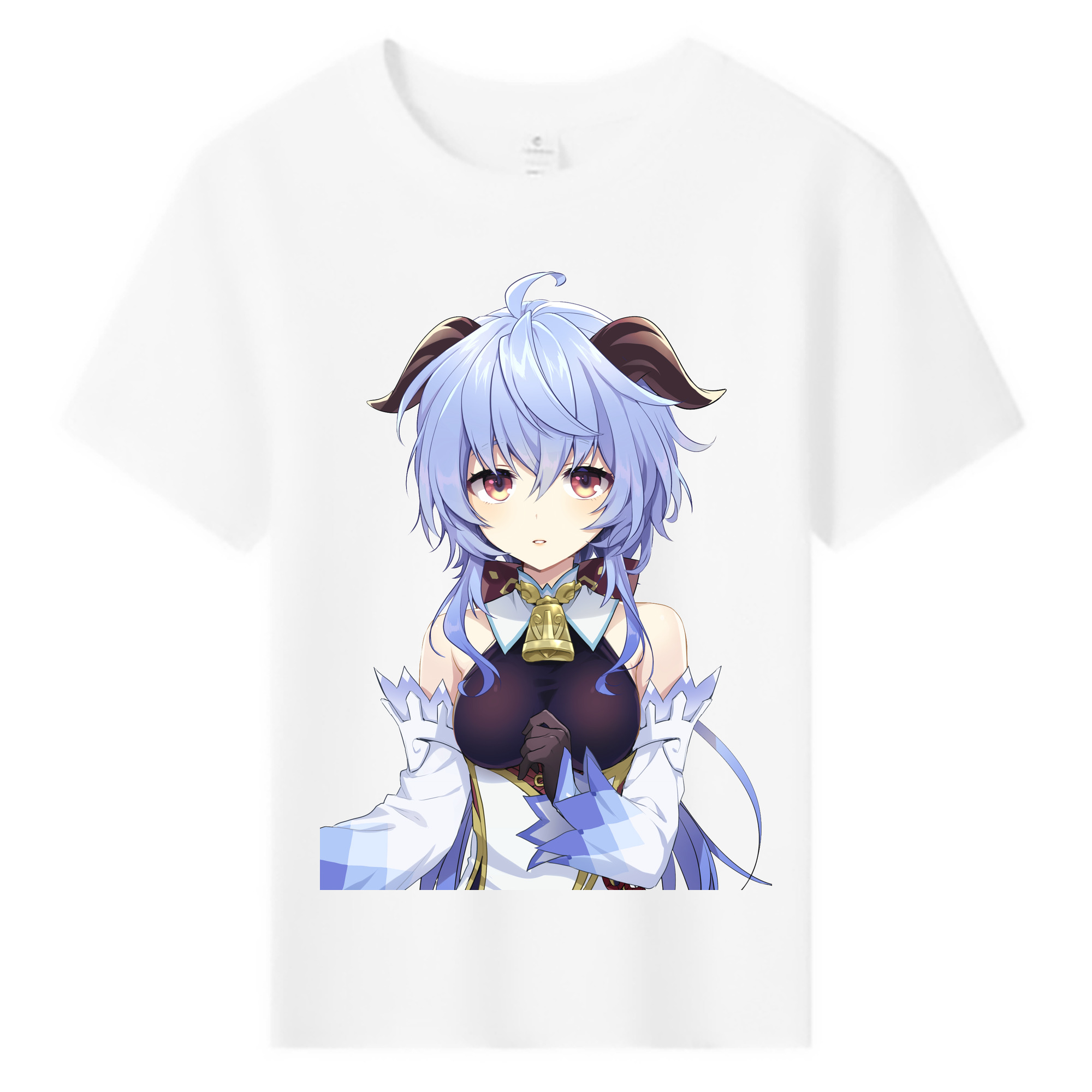 げんし神 甘雨 かんう genshin Ganyu 綿100％キッズTシャツ（フロントプリント）